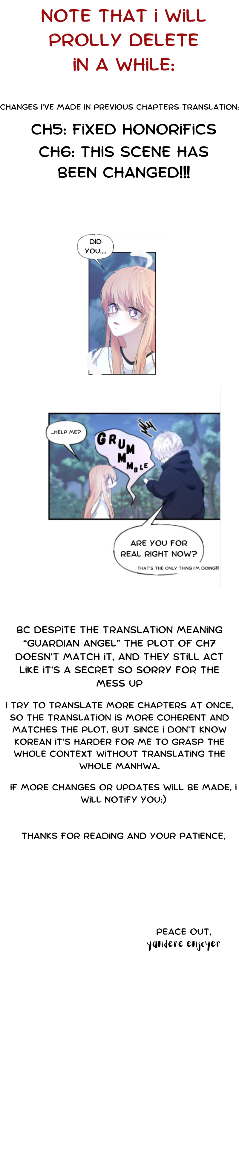 You are mine and I am your Guardian Angel Chapter 6.5 - page 1