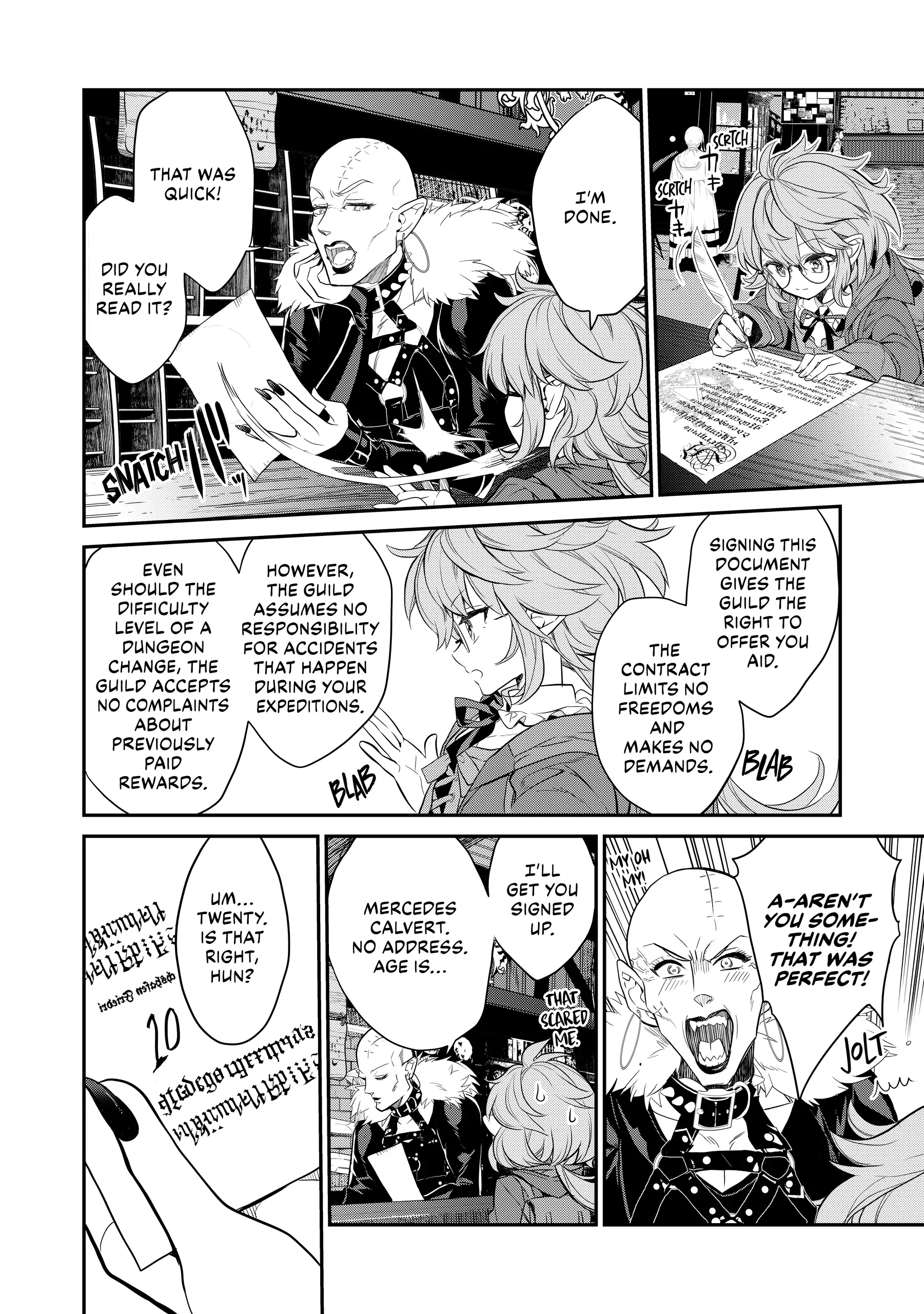 Kaketa Tsuki no Mercedes ~Kyuuketsuki no Kizoku ni Tensei Shitakedo Suterare Sounanode Dungeon wo Seihasuru~ @COMIC Chapter 3 - page 24