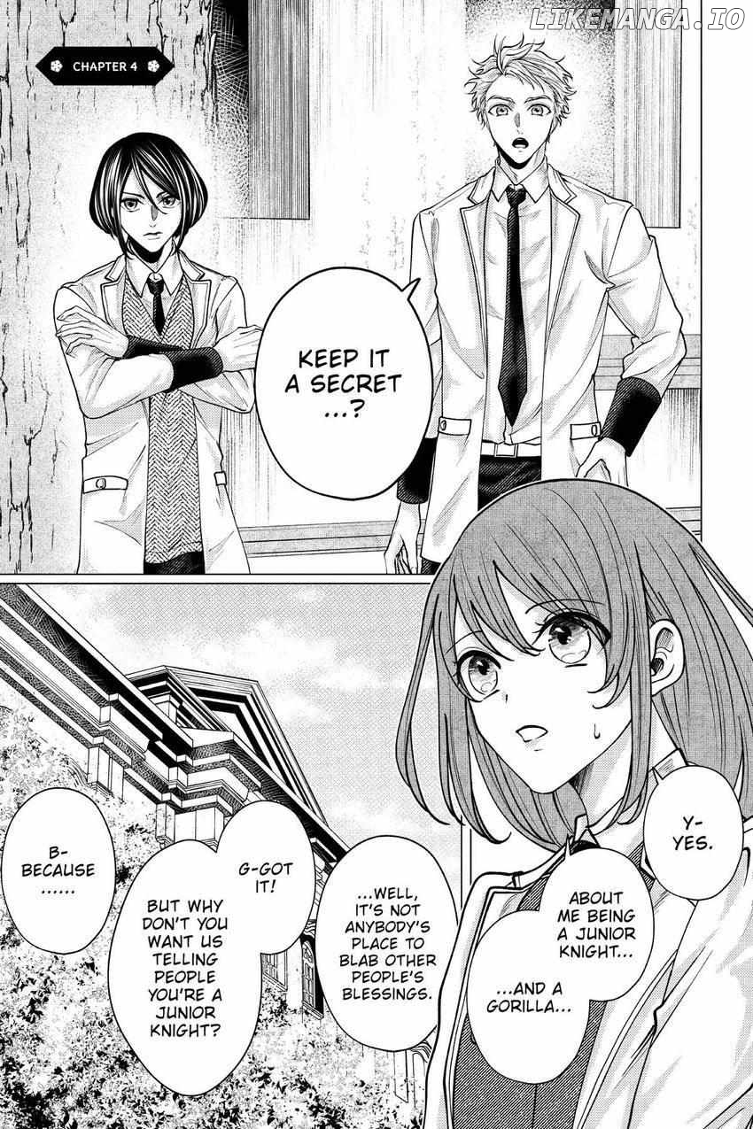 The young lady, who was blessed by the Gorilla God, is adored in the Royal Knight Order. Chapter 4 - page 2