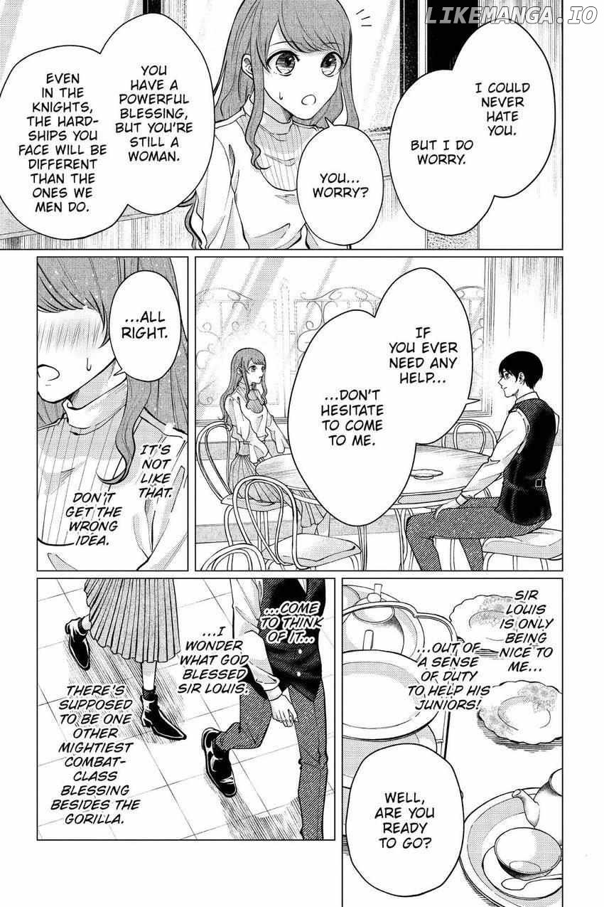 The young lady, who was blessed by the Gorilla God, is adored in the Royal Knight Order. Chapter 6 - page 10