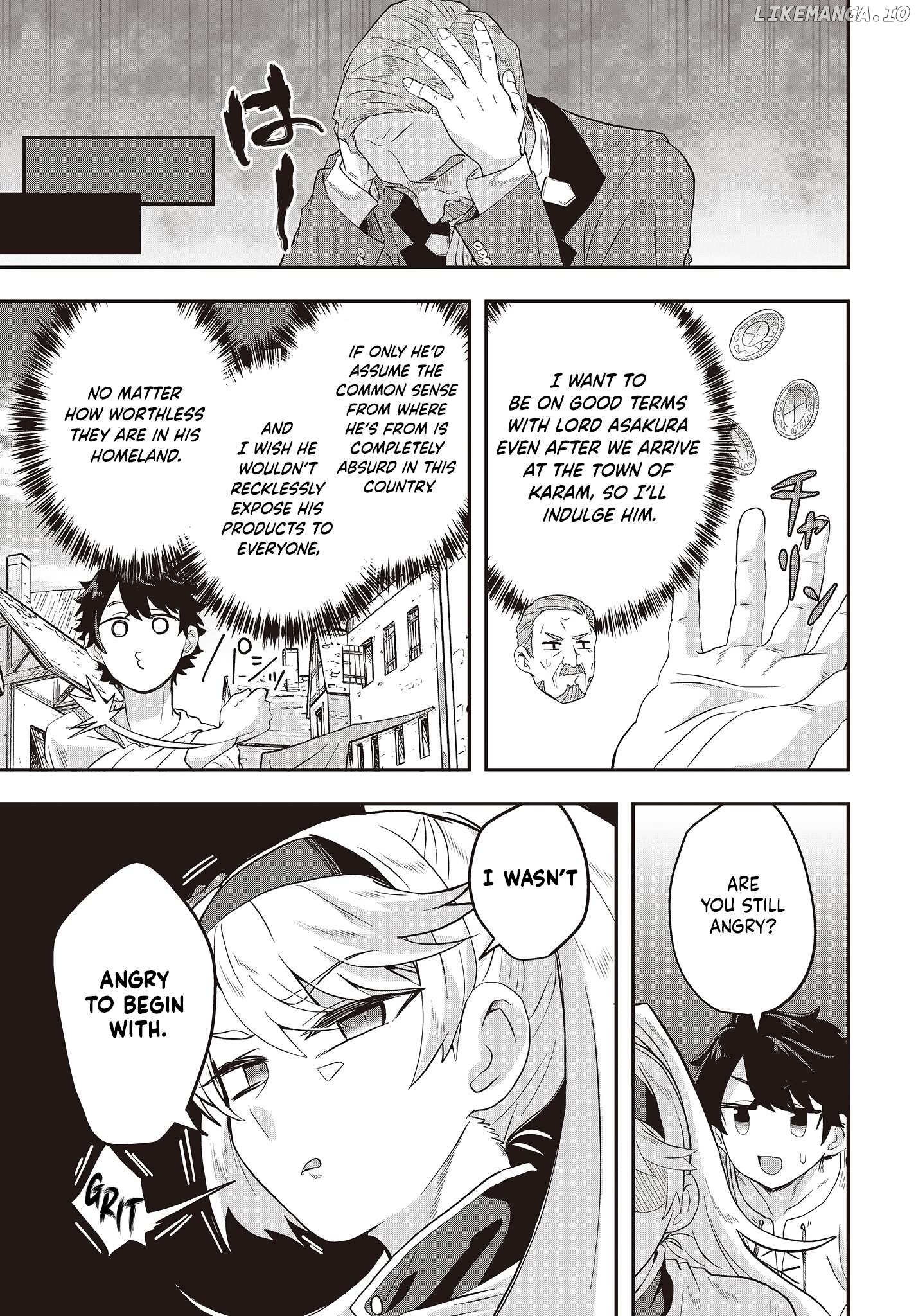 Muteki Shounin no Isekai Nariagari Monogatari ~Gendai no Seihin o Jizai ni Toriyoseru Sukiru ga Aru Node Isekai de wa Rakushoudesu~ Chapter 6 - page 3