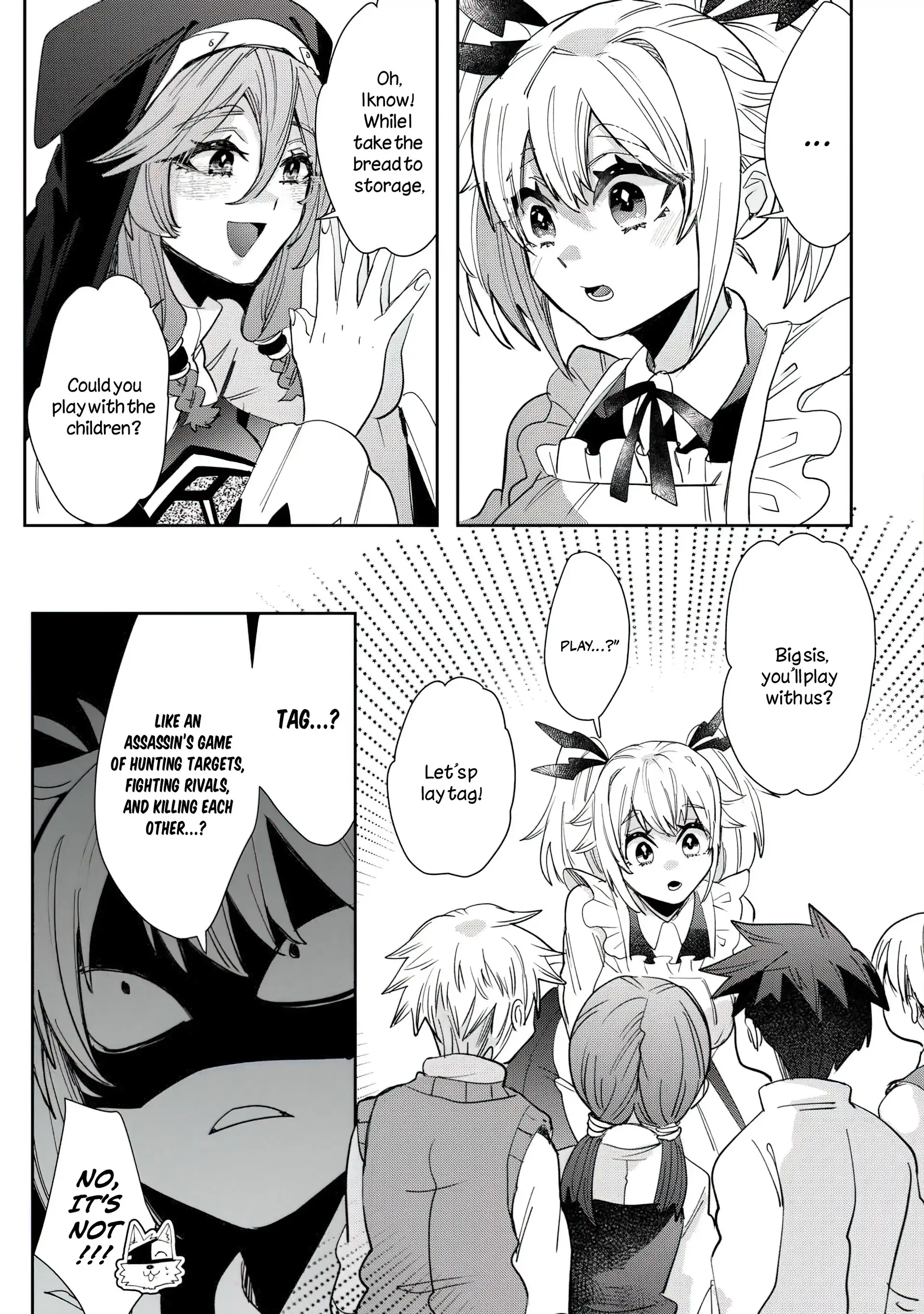 Oshikake Assassin-chan wa Outo Saikyou no Kanban Musume Chapter 3 - page 13