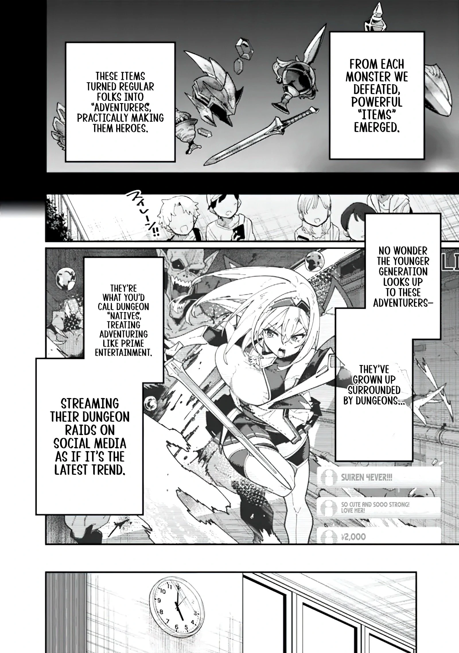Jimi na Ojisan, Jitsu wa Eiyu Datta. -Jikaku ga Nai mama Muso Shitetara, Mei no Dungeon Haishin de Sarasareteta yo desu Chapter 1.1 - page 12