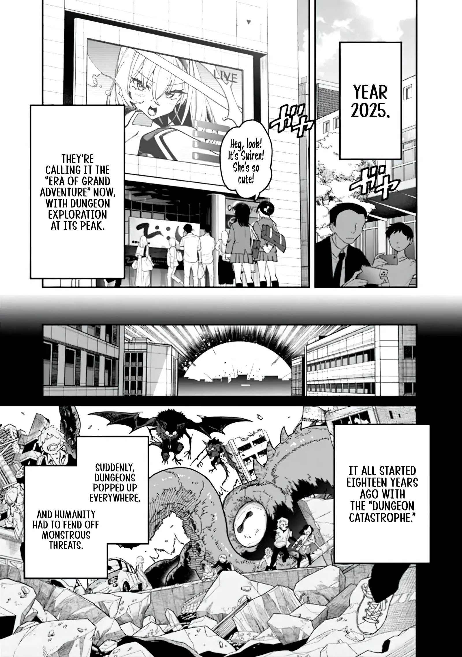 Jimi na Ojisan, Jitsu wa Eiyu Datta. -Jikaku ga Nai mama Muso Shitetara, Mei no Dungeon Haishin de Sarasareteta yo desu Chapter 1.2 - page 11