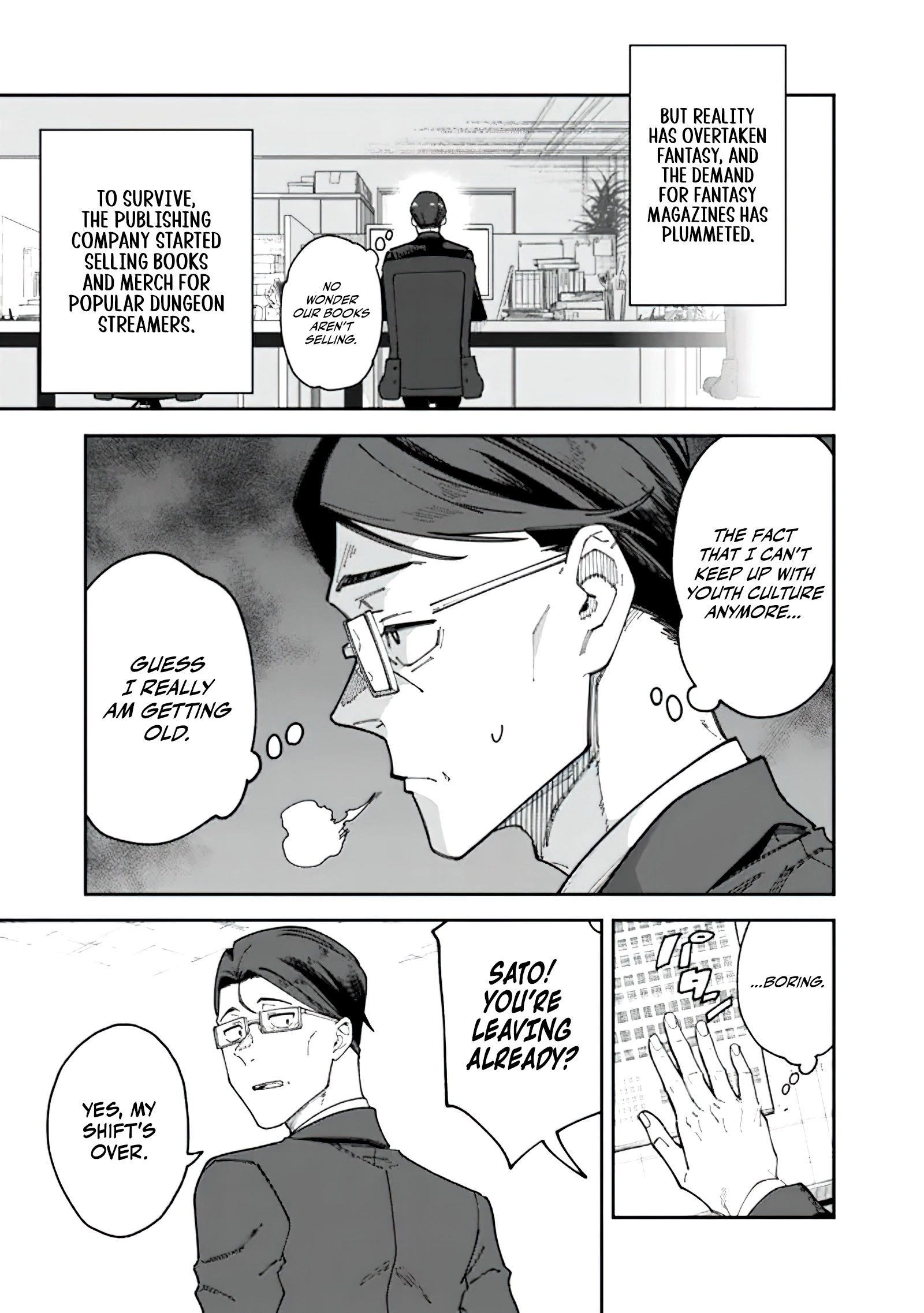 Jimi na Ojisan, Jitsu wa Eiyu Datta. -Jikaku ga Nai mama Muso Shitetara, Mei no Dungeon Haishin de Sarasareteta yo desu Chapter 1.2 - page 13