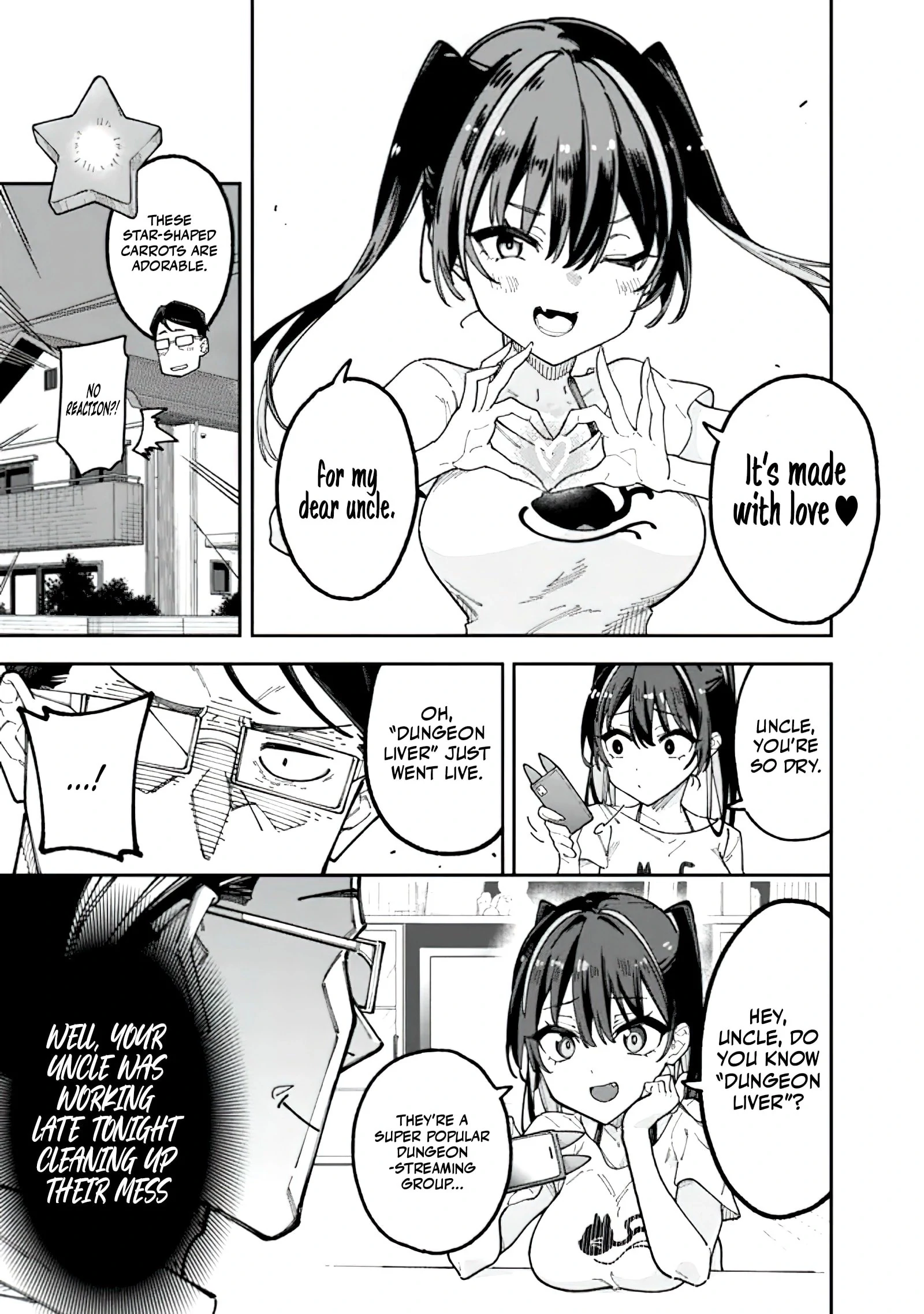 Jimi na Ojisan, Jitsu wa Eiyu Datta. -Jikaku ga Nai mama Muso Shitetara, Mei no Dungeon Haishin de Sarasareteta yo desu Chapter 1.2 - page 23