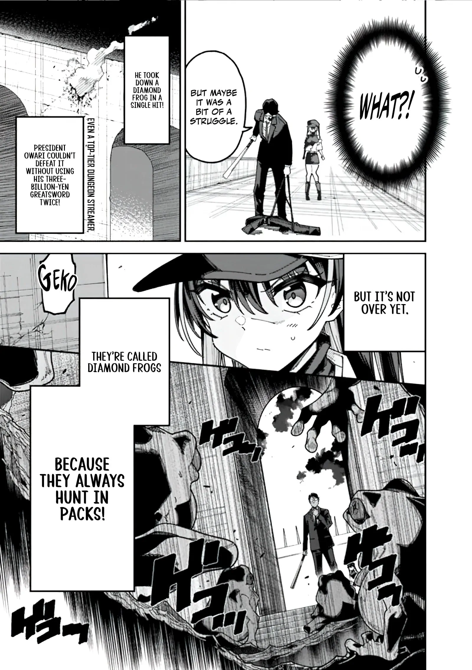 Jimi na Ojisan, Jitsu wa Eiyu Datta. -Jikaku ga Nai mama Muso Shitetara, Mei no Dungeon Haishin de Sarasareteta yo desu Chapter 1.3 - page 12