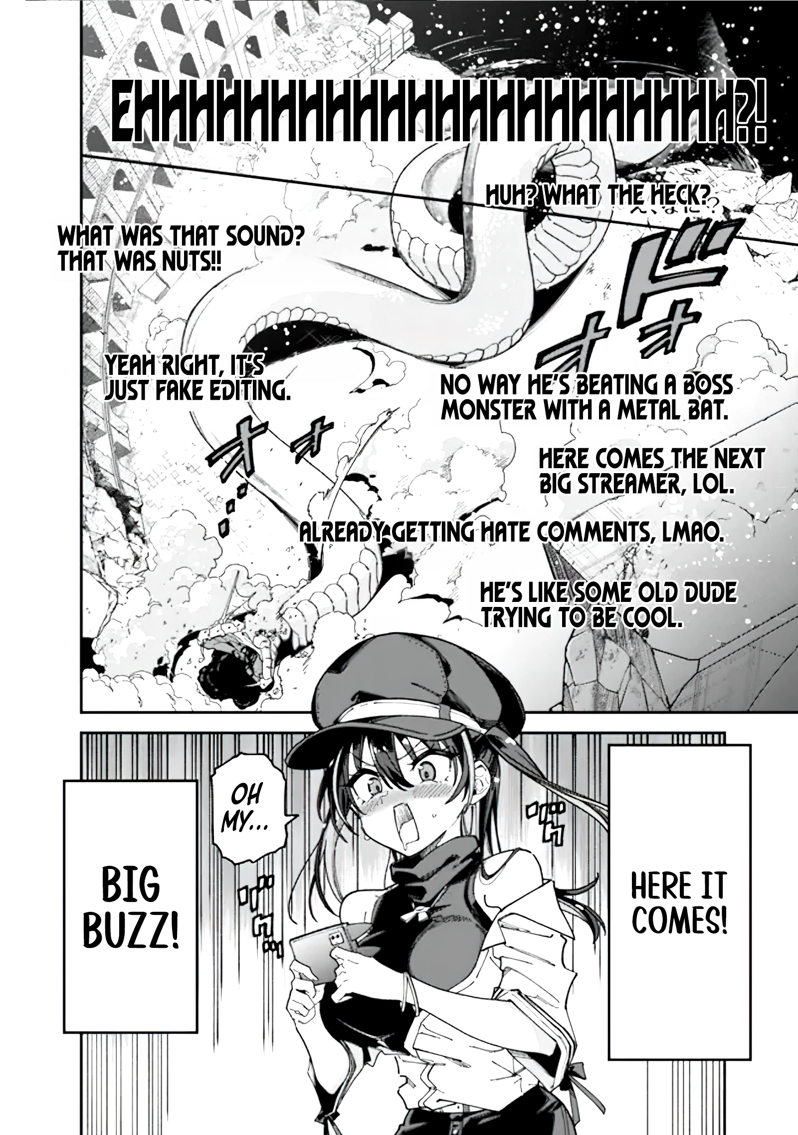 Jimi na Ojisan, Jitsu wa Eiyu Datta. -Jikaku ga Nai mama Muso Shitetara, Mei no Dungeon Haishin de Sarasareteta yo desu Chapter 1.3 - page 27
