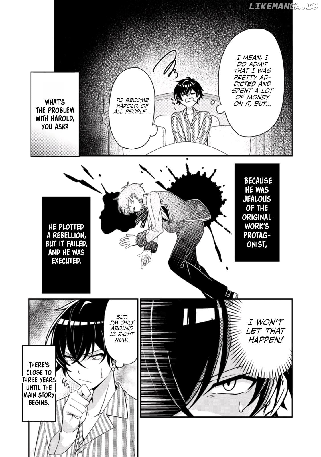 Munou no Akudou Ouji wa Ikinokoritai ~Ren'ai RPG no Akuyaku Mob ni Tensei Shita kedo, Gensaku Mushi shite Saikyou o Mezasu~ Chapter 1 - page 6