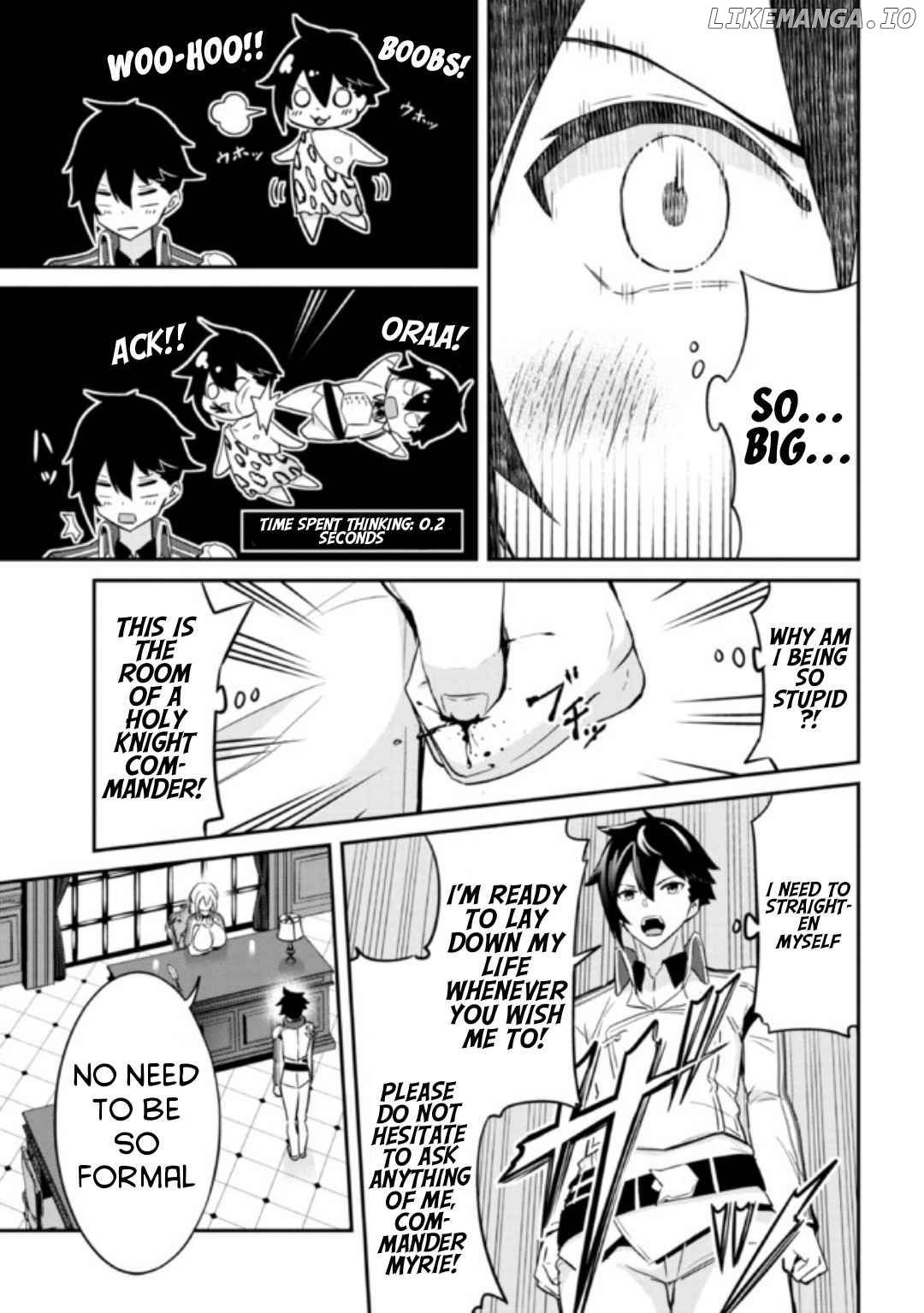 I’ve Become A Holy Knight, But The Commander’s Breasts Are Too Amazing To Cleanse My Soul Chapter 1 - page 8