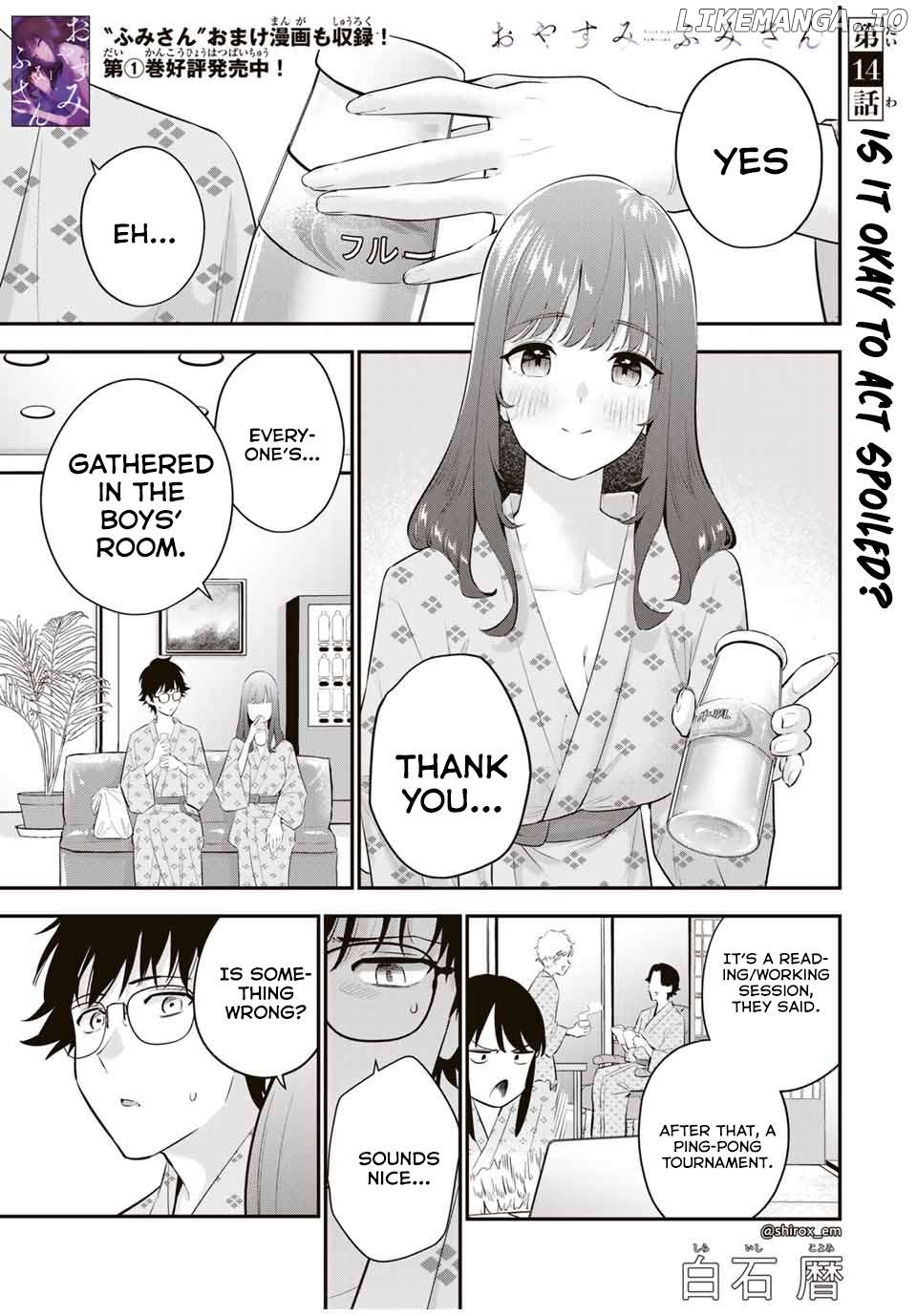Oyasumi Fumi-san Chapter 14 - page 2