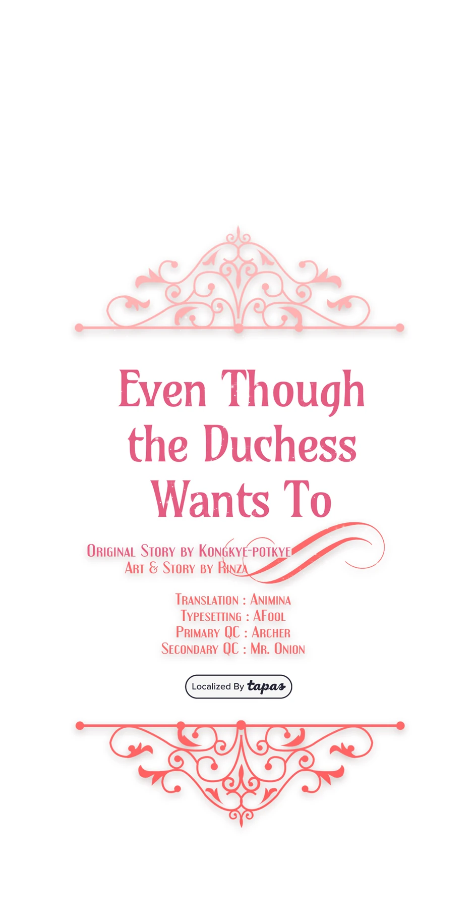 Even Though the Duchess Wants To Chapter 6 - page 1