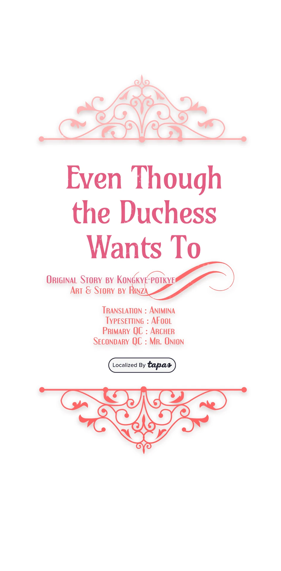 Even Though the Duchess Wants To Chapter 31 - page 1