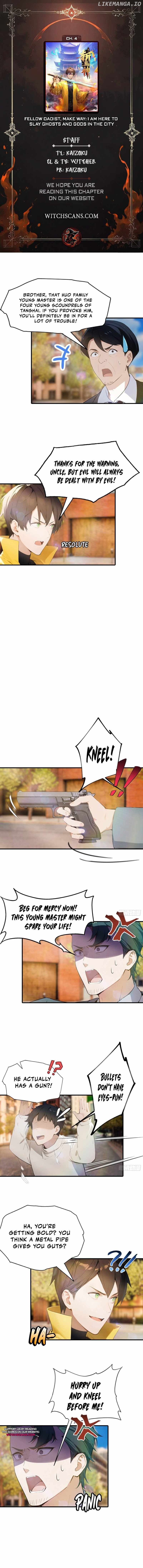 Fellow Daoist, Make Way: I Am Here to Slay Ghosts and Gods in the City Chapter 4 - page 1