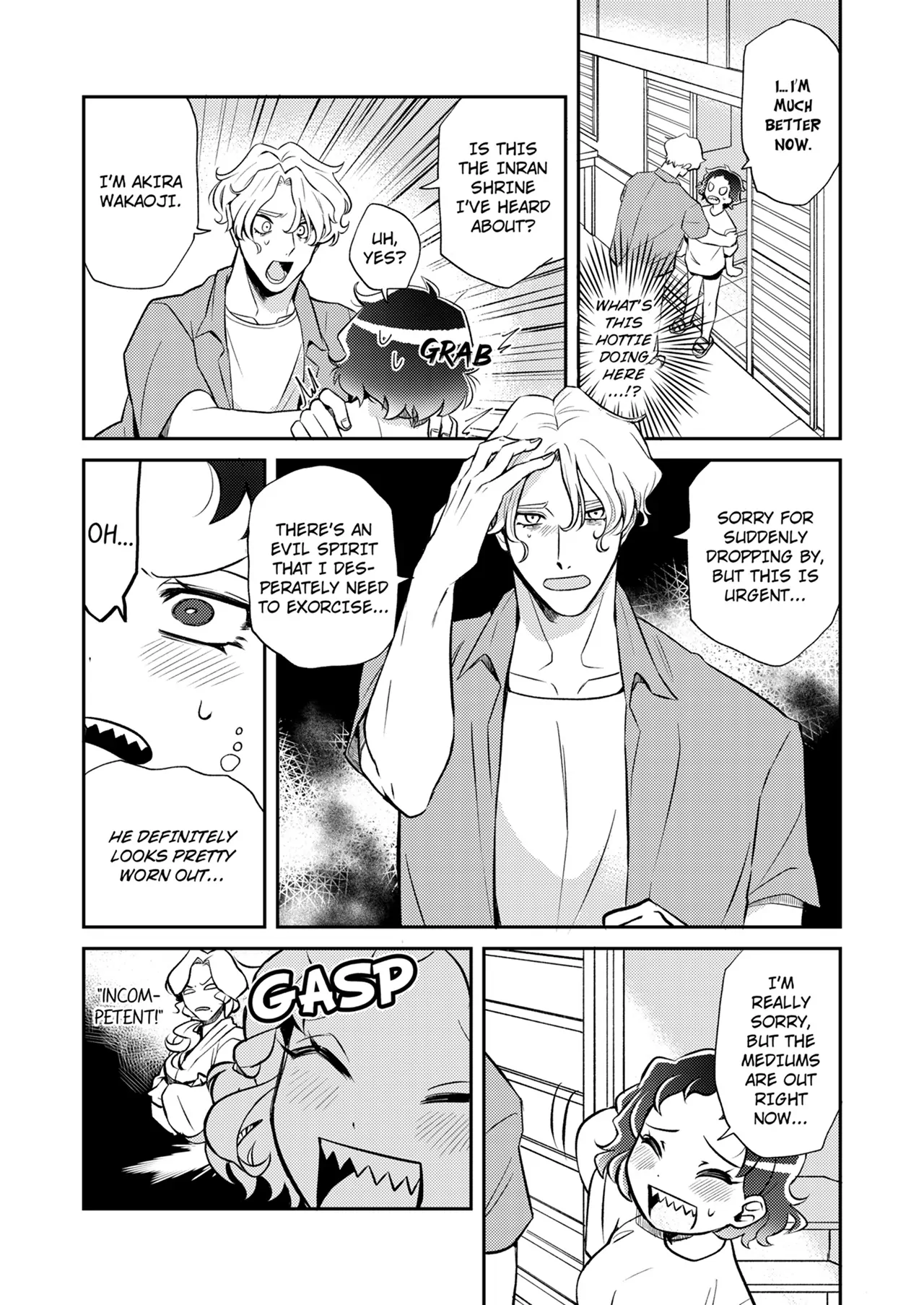 Climaxorcism! -Making My Handsome, Well-Endowed Client Bust a Nut to Bust Ghosts- (Official) Chapter 1 - page 4