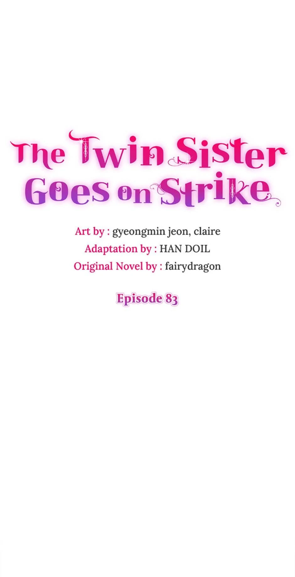 The Twin Sister Goes on Strike Chapter 83 - page 1