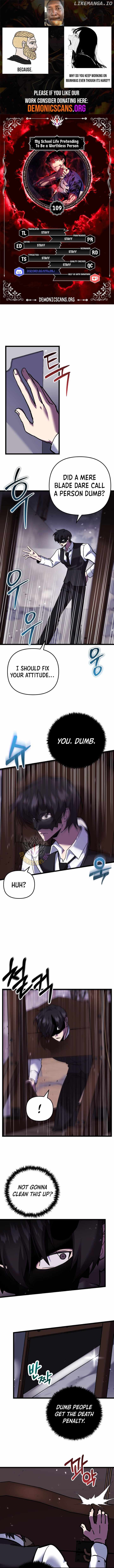 My School Life Pretending To Be a Worthless Person Chapter 109 - page 1
