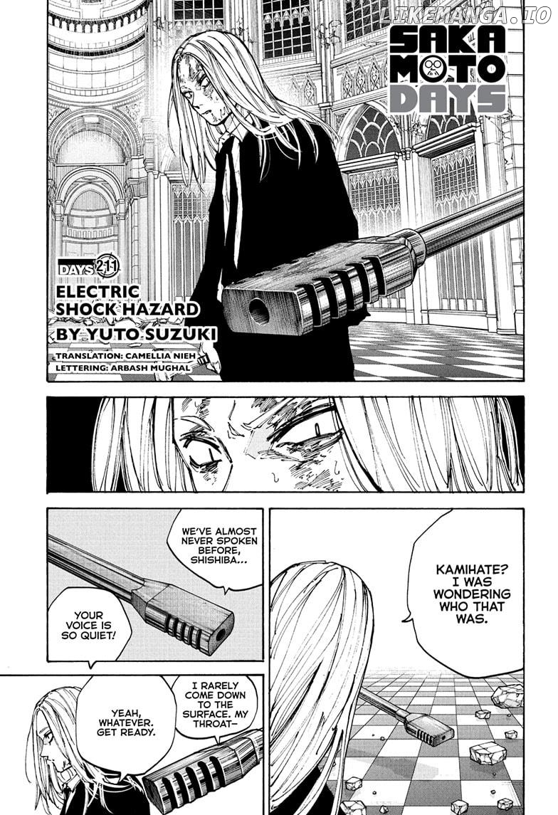 Sakamoto Days Chapter 211 - page 1