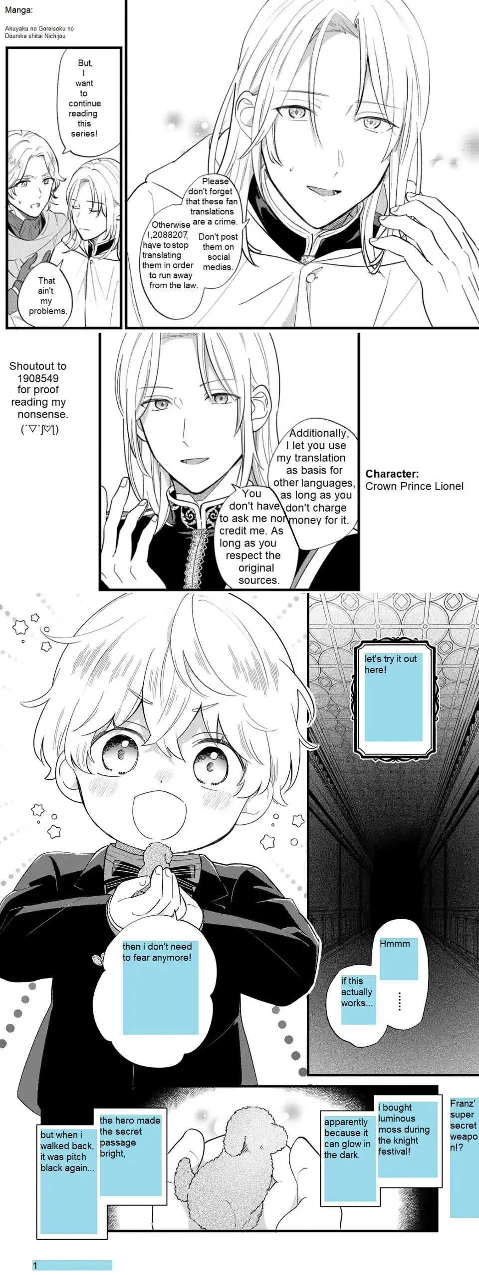 The Duke's Beloved Third Son Aims to Escape as a Villain!? Chapter 22 - page 1