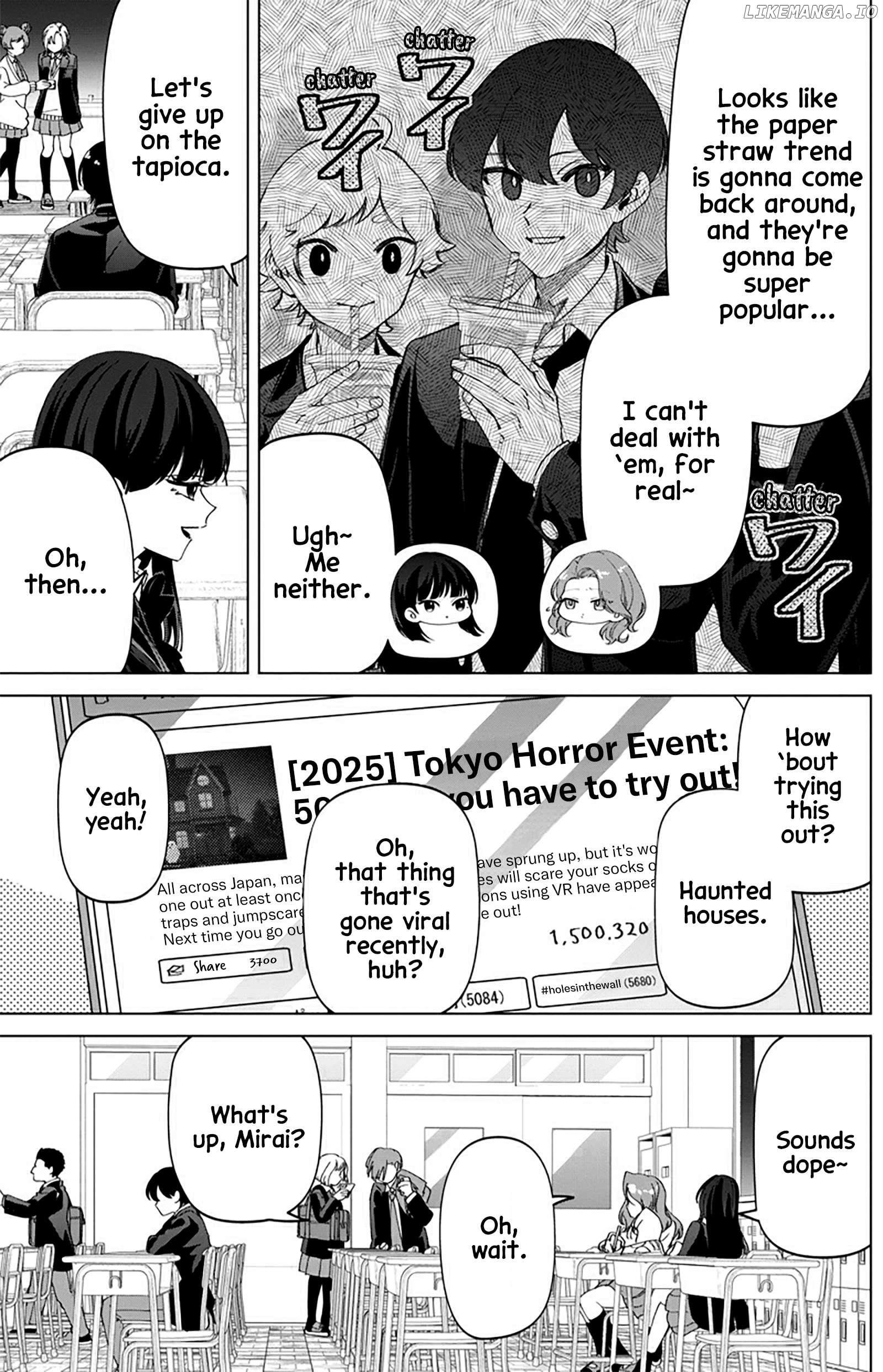 The Gals Who is Always Saying Insane Things. -My Daily Life at a Private Paranormal High School- Chapter 31.5 - page 3