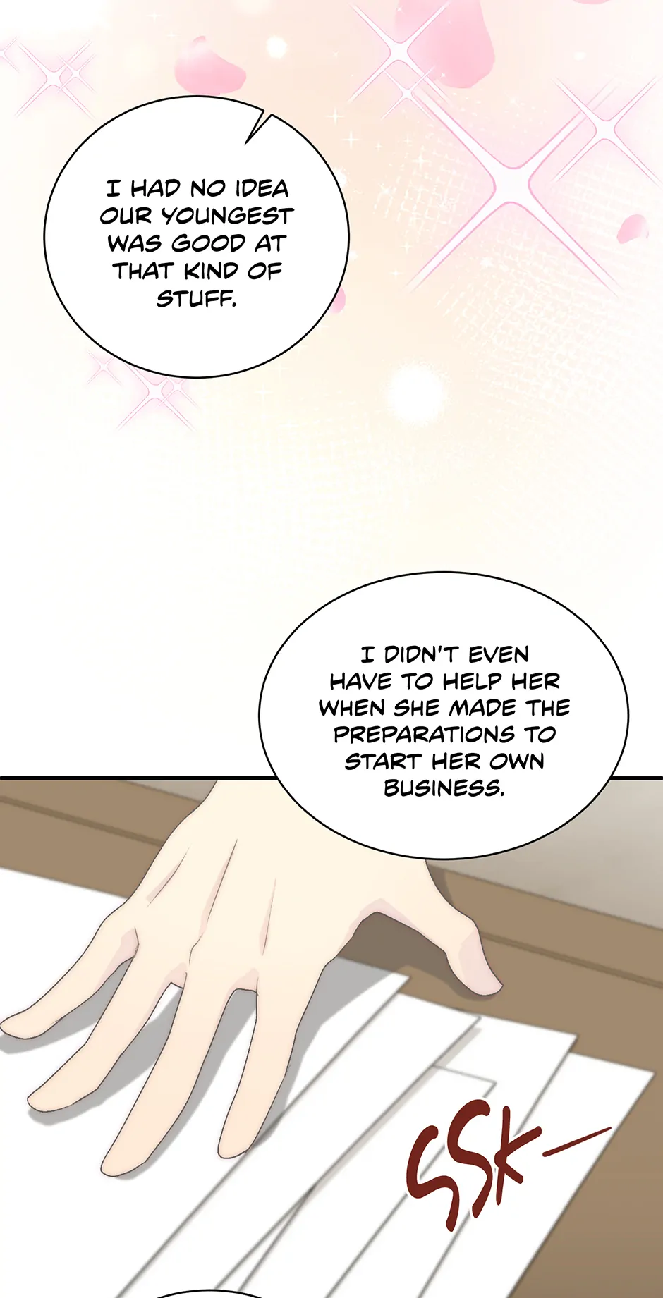 The Youngest Child of the Family Is Preventing the World From Ending Chapter 35 - page 55