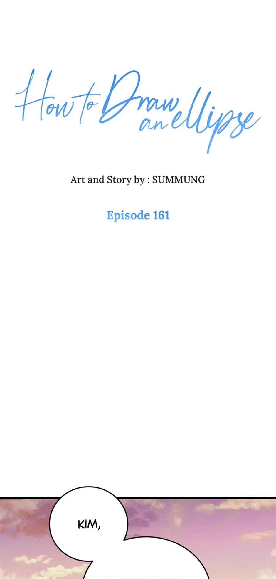 How to Draw an Ellipse Chapter 161 - page 1