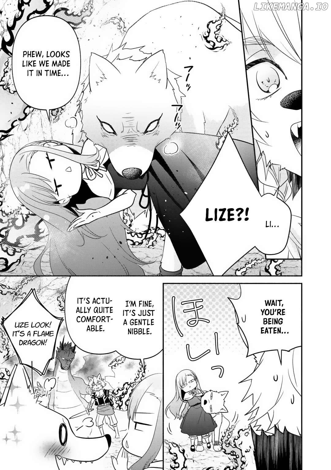 Tensei Youjo. Kamikemono to Ouji to, Saikyou no Ojisan Youhei-dan no Naka de Ikiru. Chapter 20 - page 3