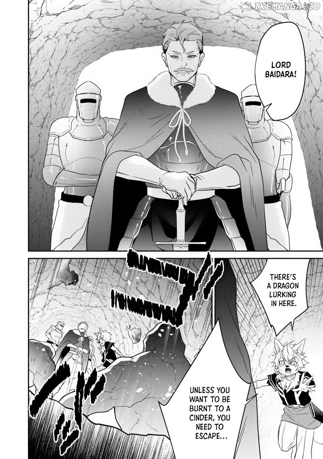 Tensei Youjo. Kamikemono to Ouji to, Saikyou no Ojisan Youhei-dan no Naka de Ikiru. Chapter 20 - page 8