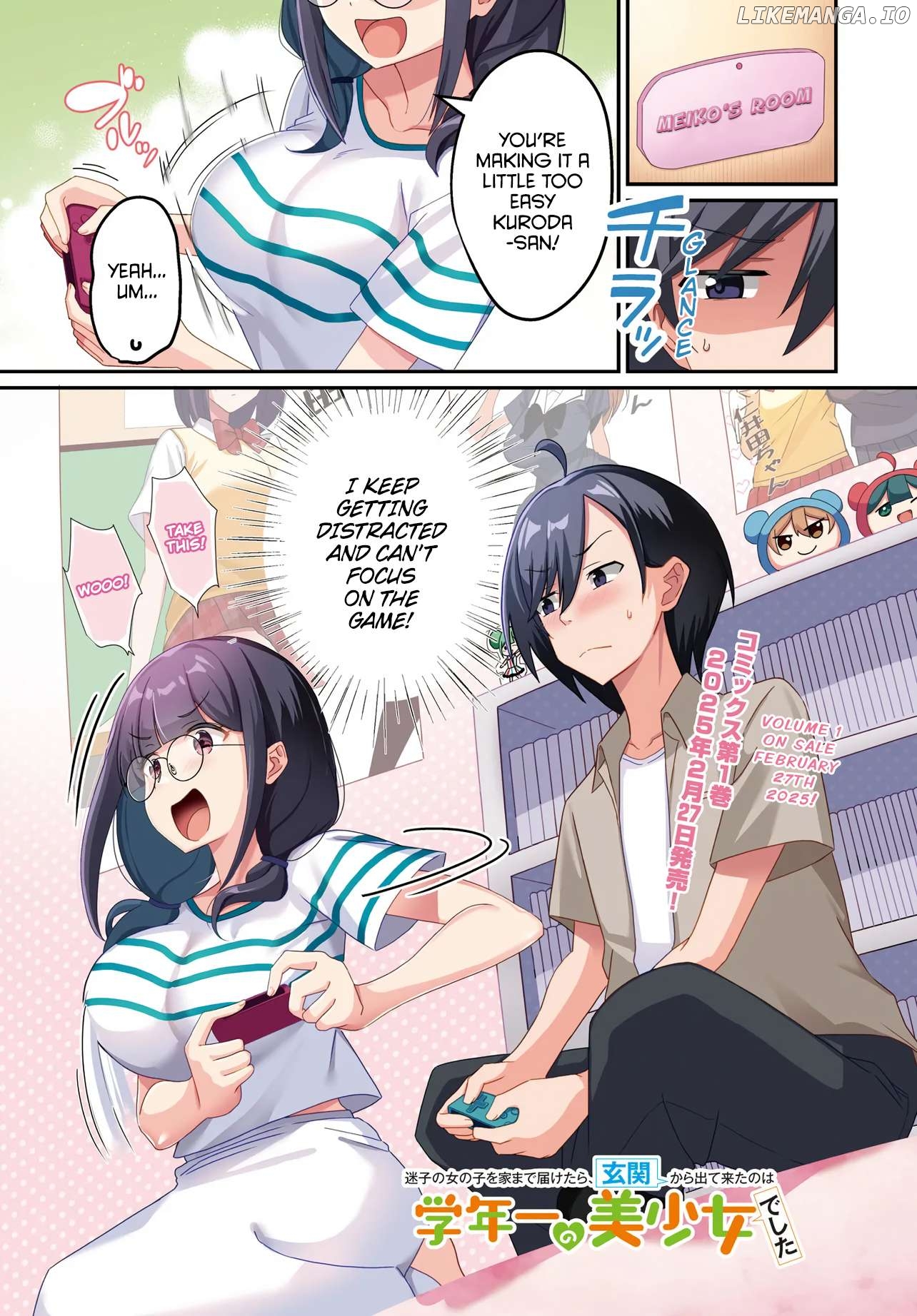 Maigo no Onnanoko o Ie Made Todoketara, Genkan kara Detekita no wa Gakunen Ichi no Bishoujo deshita Chapter 8 - page 1