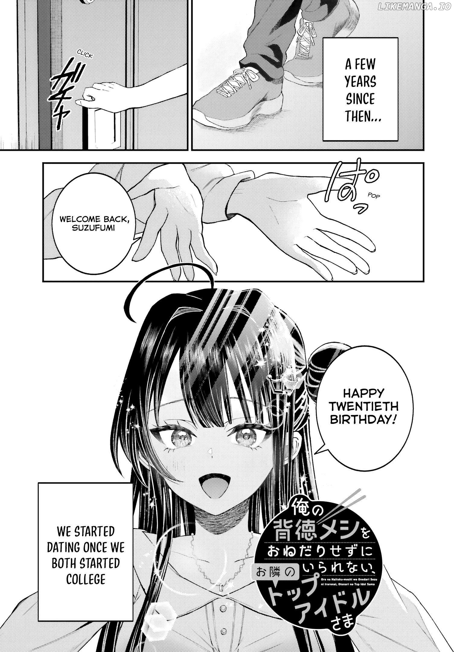 Ore no Haitoku Meshi wo Onedari Sezu ni Irarenai, Otonari no Top Idol-sama Chapter 2 - page 2