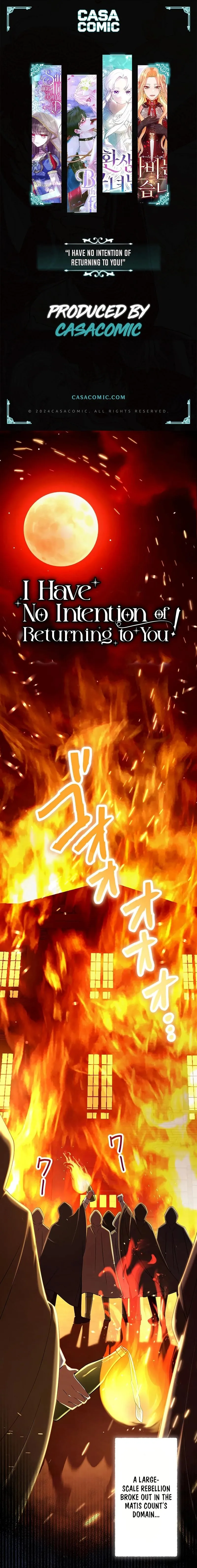 I Have No Intention of Returning to You! Chapter 41 - page 1