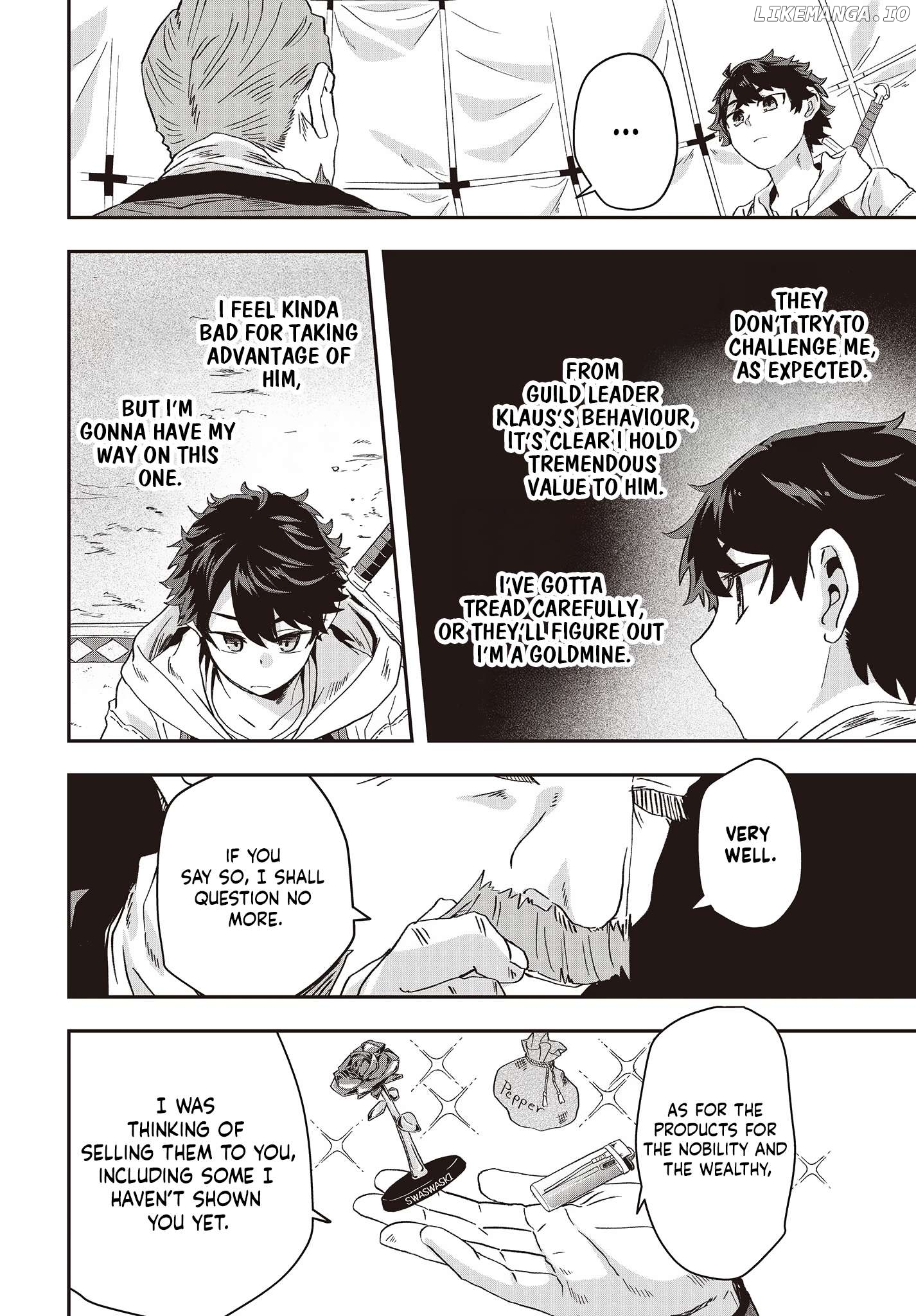 Muteki Shounin no Isekai Nariagari Monogatari ~Gendai no Seihin o Jizai ni Toriyoseru Sukiru ga Aru Node Isekai de wa Rakushoudesu~ Chapter 8 - page 28