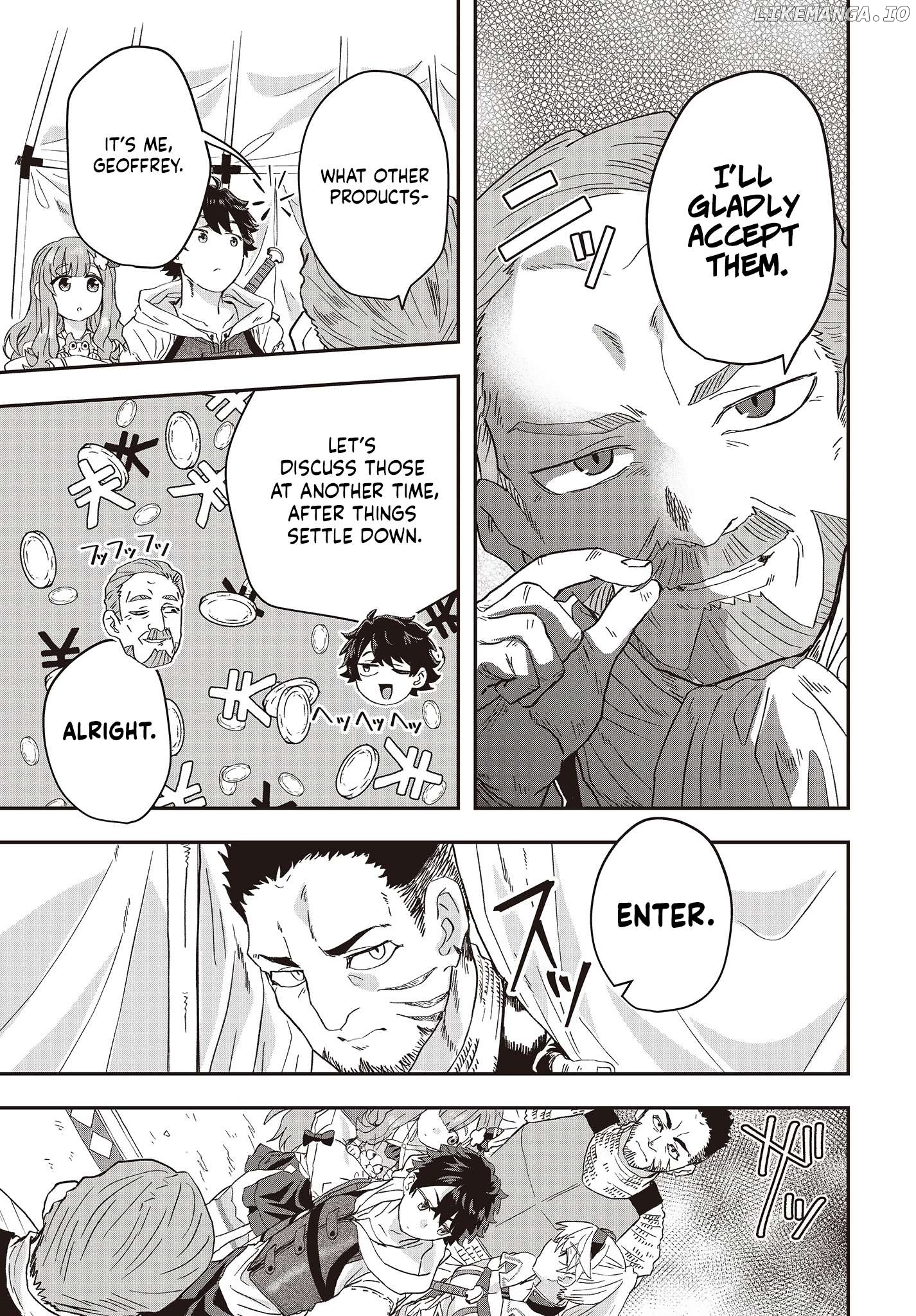 Muteki Shounin no Isekai Nariagari Monogatari ~Gendai no Seihin o Jizai ni Toriyoseru Sukiru ga Aru Node Isekai de wa Rakushoudesu~ Chapter 8 - page 29