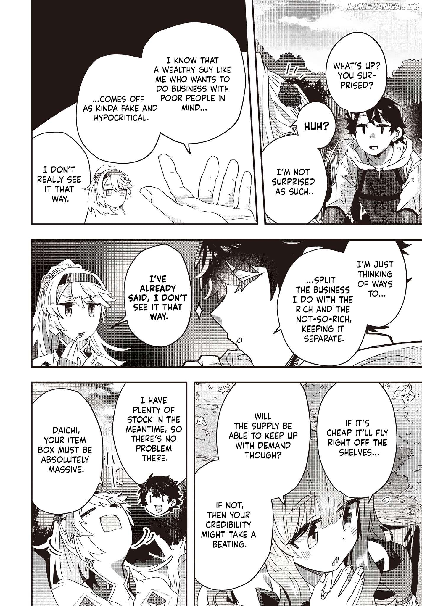 Muteki Shounin no Isekai Nariagari Monogatari ~Gendai no Seihin o Jizai ni Toriyoseru Sukiru ga Aru Node Isekai de wa Rakushoudesu~ Chapter 8 - page 6