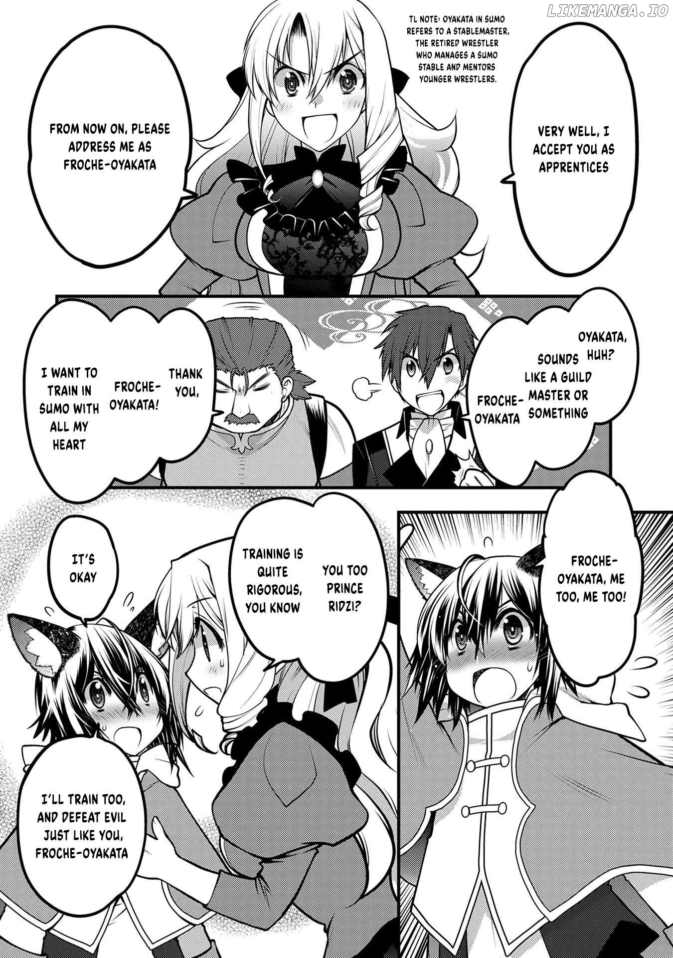Oozumou Reijou ~Seijo ni Hirateuchi wo Kuratta Shunkan Sumou Budatta Zense wo Omoidashita Akuyaku Reijou no Watashi wa sute Neko Ouji ni Chanko wo Furumaitai Haadosukoidosukoi~ Chapter 5 - page 21