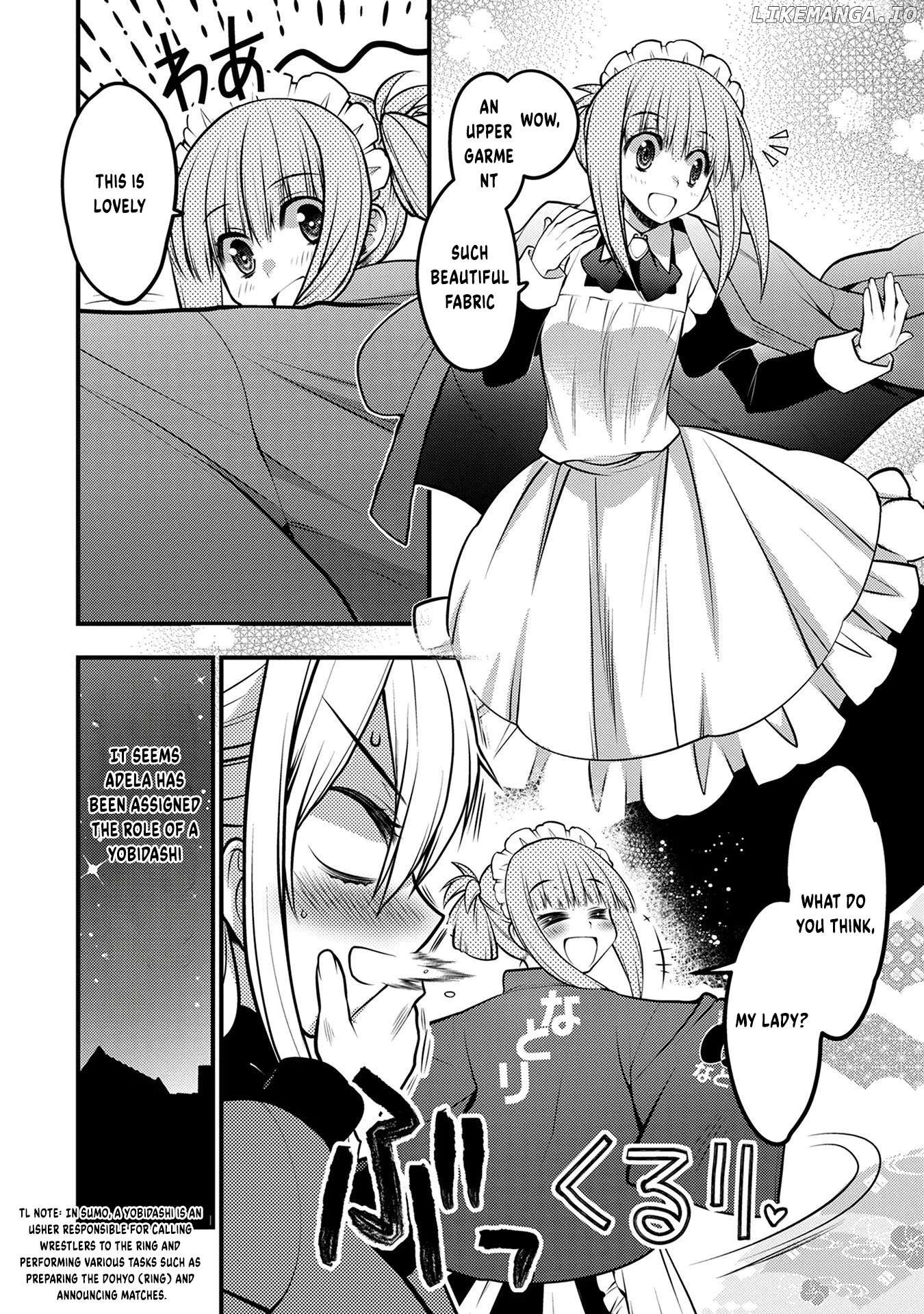 Oozumou Reijou ~Seijo ni Hirateuchi wo Kuratta Shunkan Sumou Budatta Zense wo Omoidashita Akuyaku Reijou no Watashi wa sute Neko Ouji ni Chanko wo Furumaitai Haadosukoidosukoi~ Chapter 5 - page 33