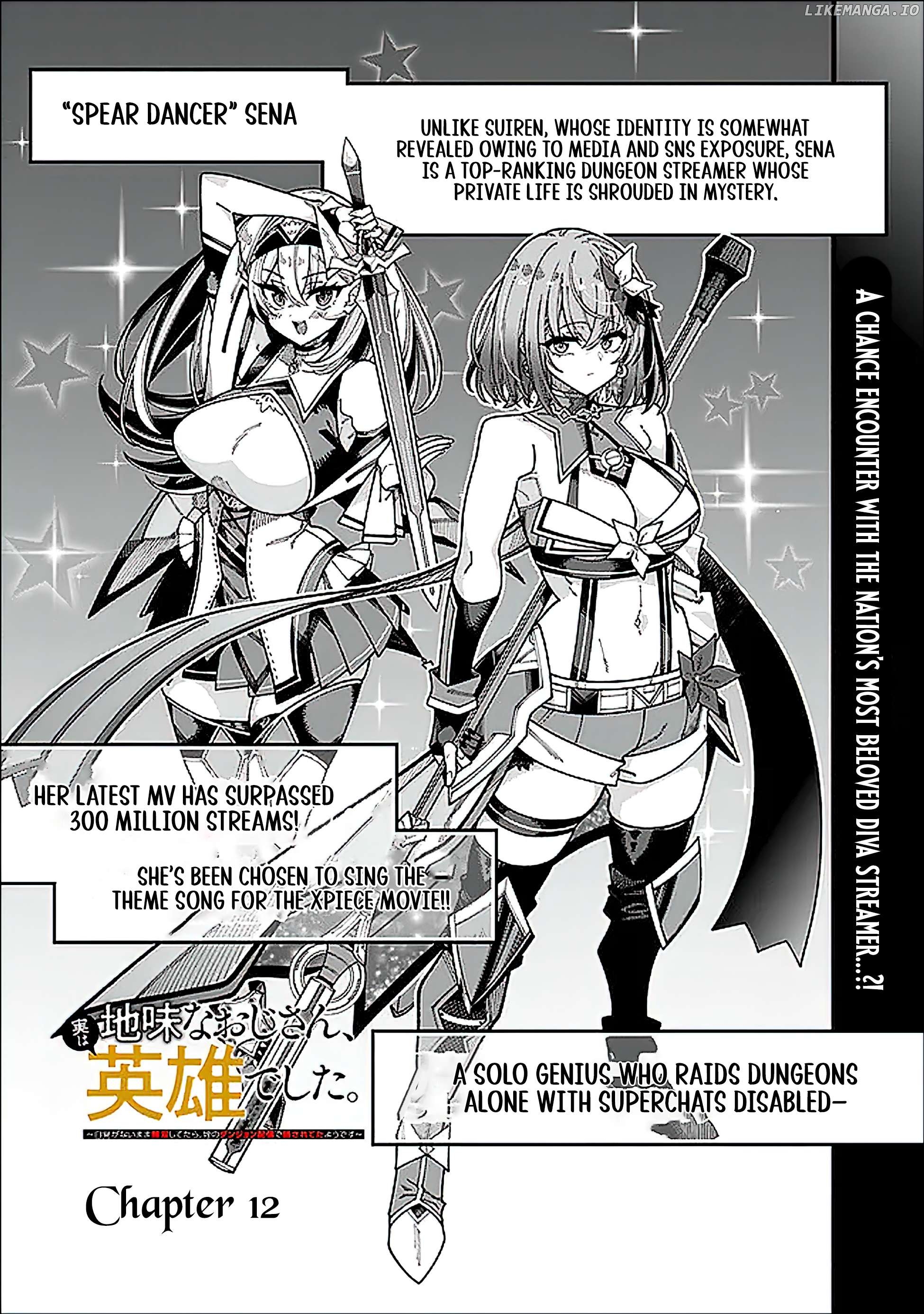 Jimi na Ojisan, Jitsu wa Eiyu Datta. -Jikaku ga Nai mama Muso Shitetara, Mei no Dungeon Haishin de Sarasareteta yo desu Chapter 12 - page 2
