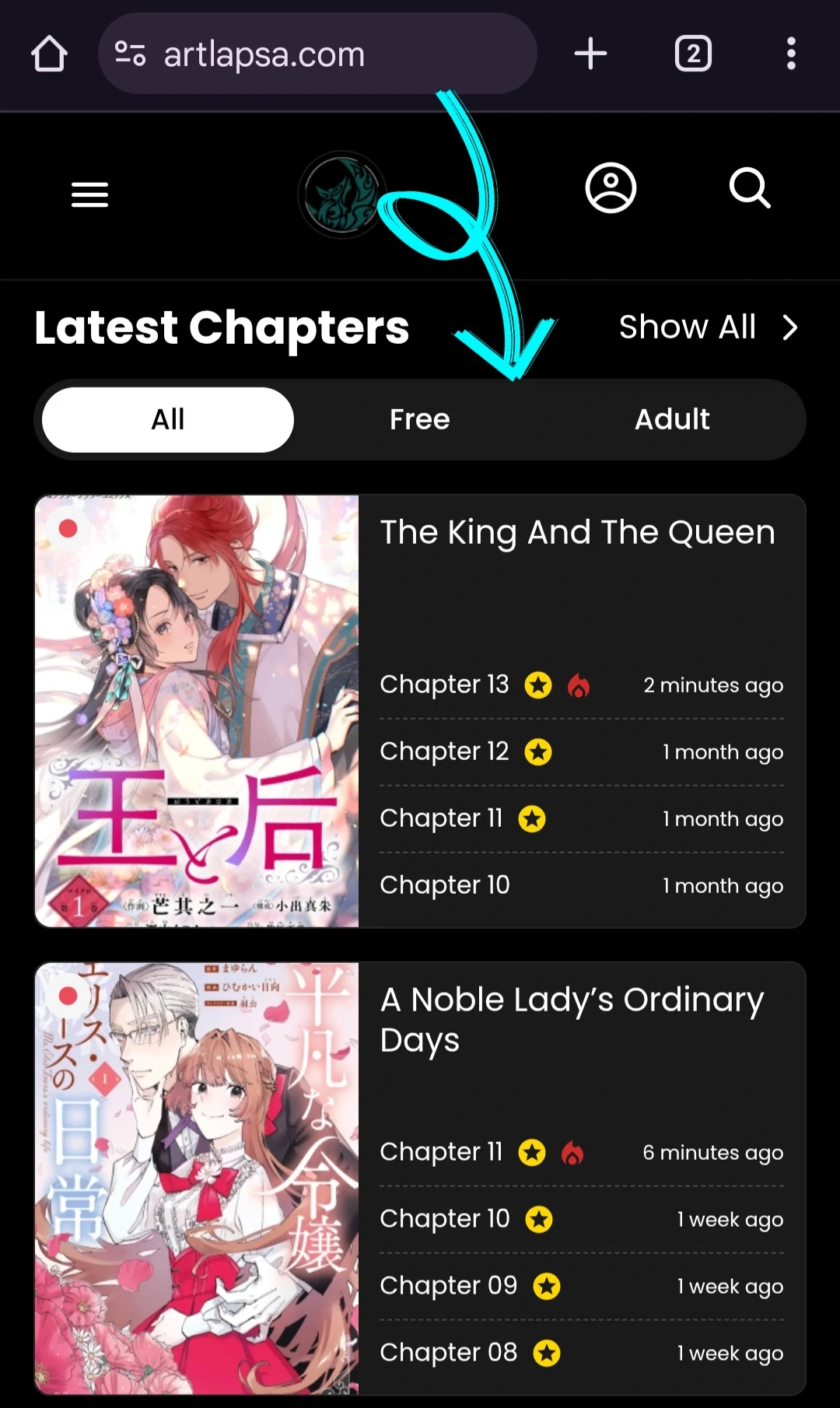 The king and the queen Chapter 5 - page 1