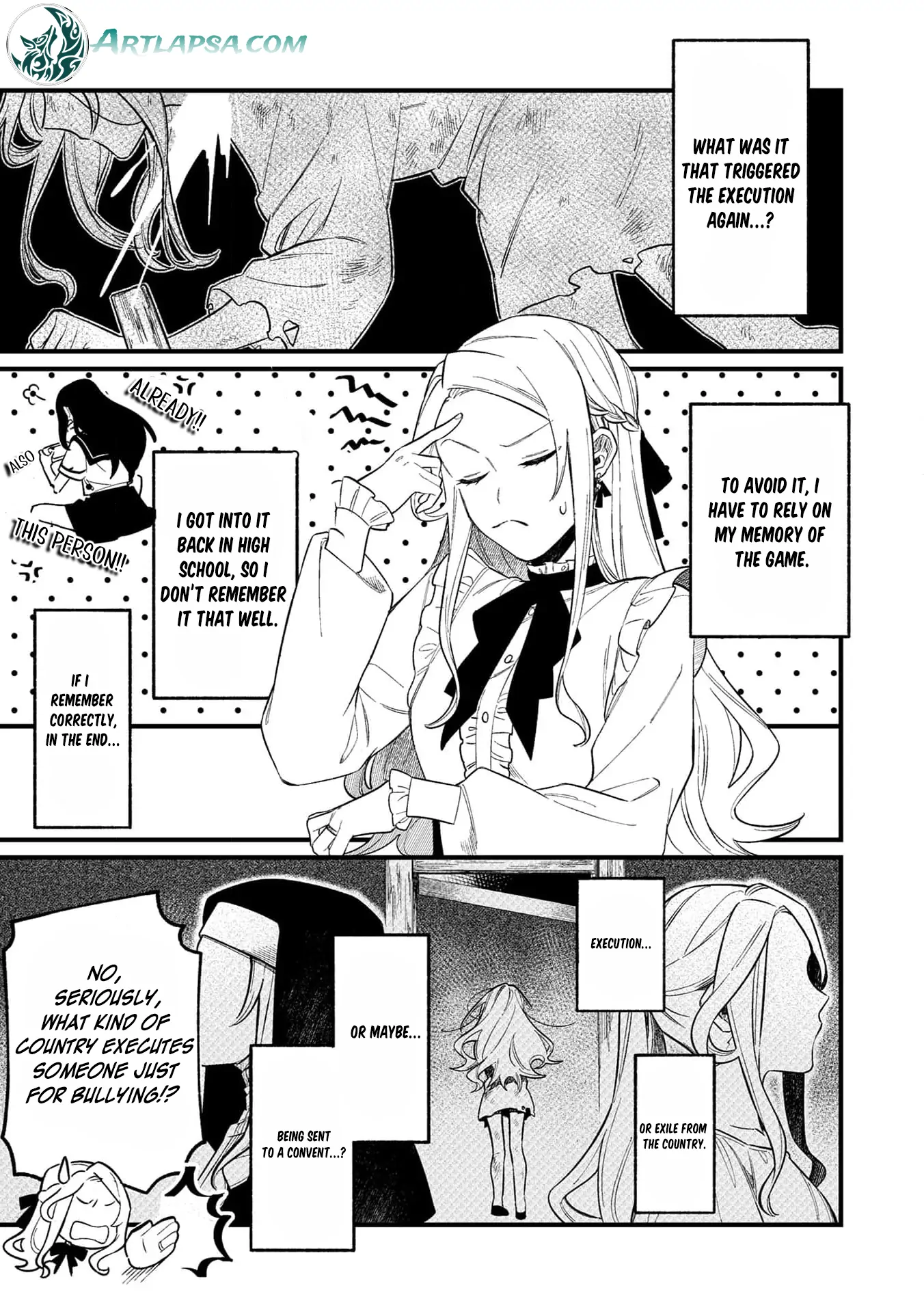 Akuyaku Reijou no Igai na Nouryoku ~Shinitakunai no de Cheat Skill "Shiru Chikara" wo Tsukatte Subete no Hametsu Flag wo Kaihisasete Itadakimasu~ Chapter 1 - page 12