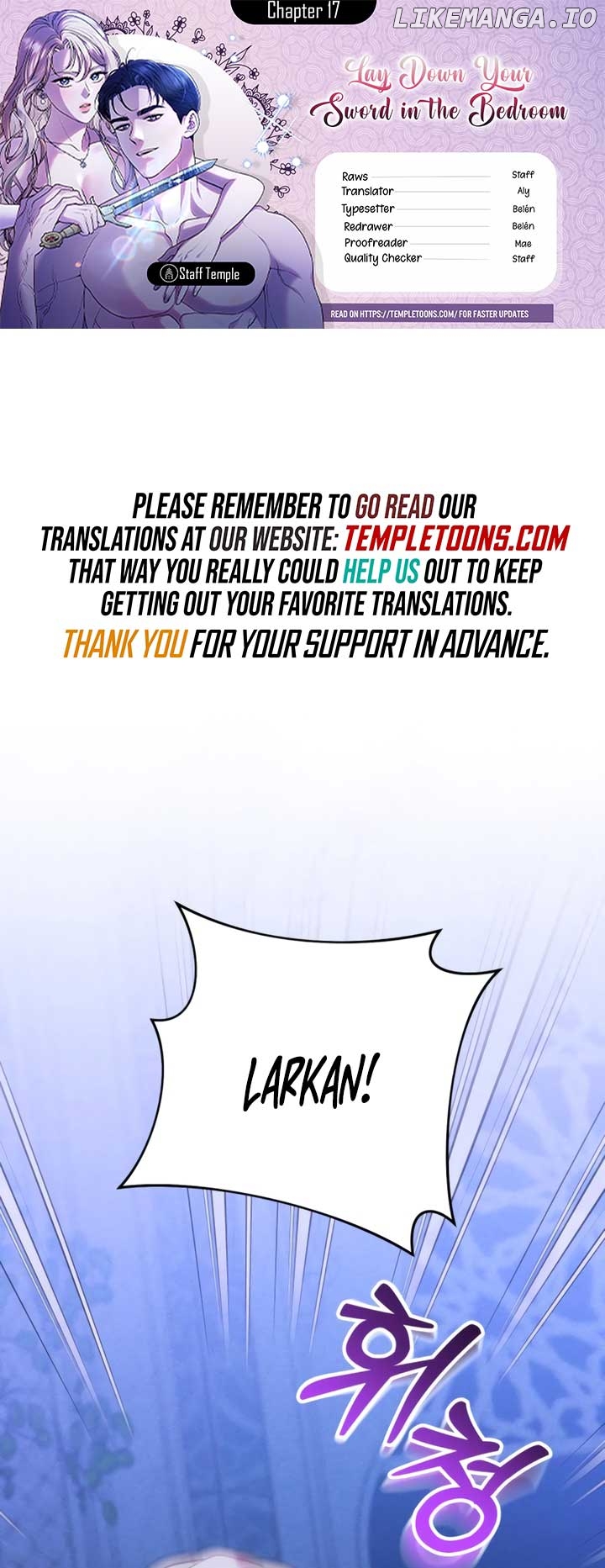 Lay Down Your Sword in the Bedroom Chapter 17 - page 1