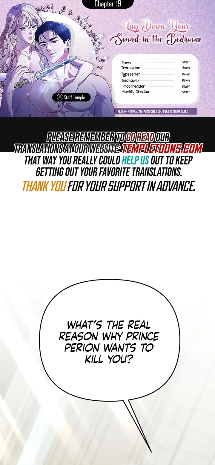 Lay Down Your Sword in the Bedroom Chapter 19 - page 1