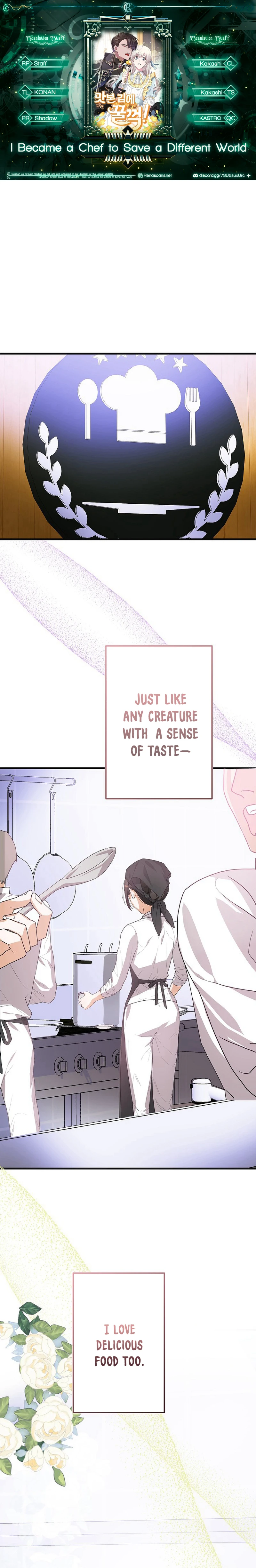 I Became a Chef to Save a Different World Chapter 1 - page 1