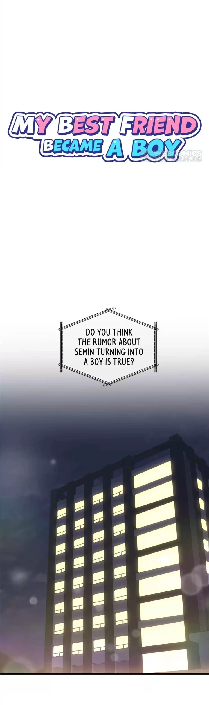 One Day, My Best Friend Turned into a Man Chapter 20 - page 1