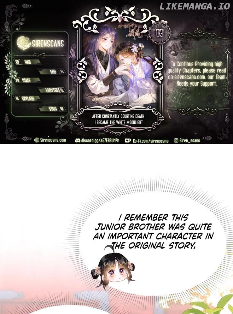 After Constantly Courting Death, I Became the White Moonlight Chapter 3 - page 1