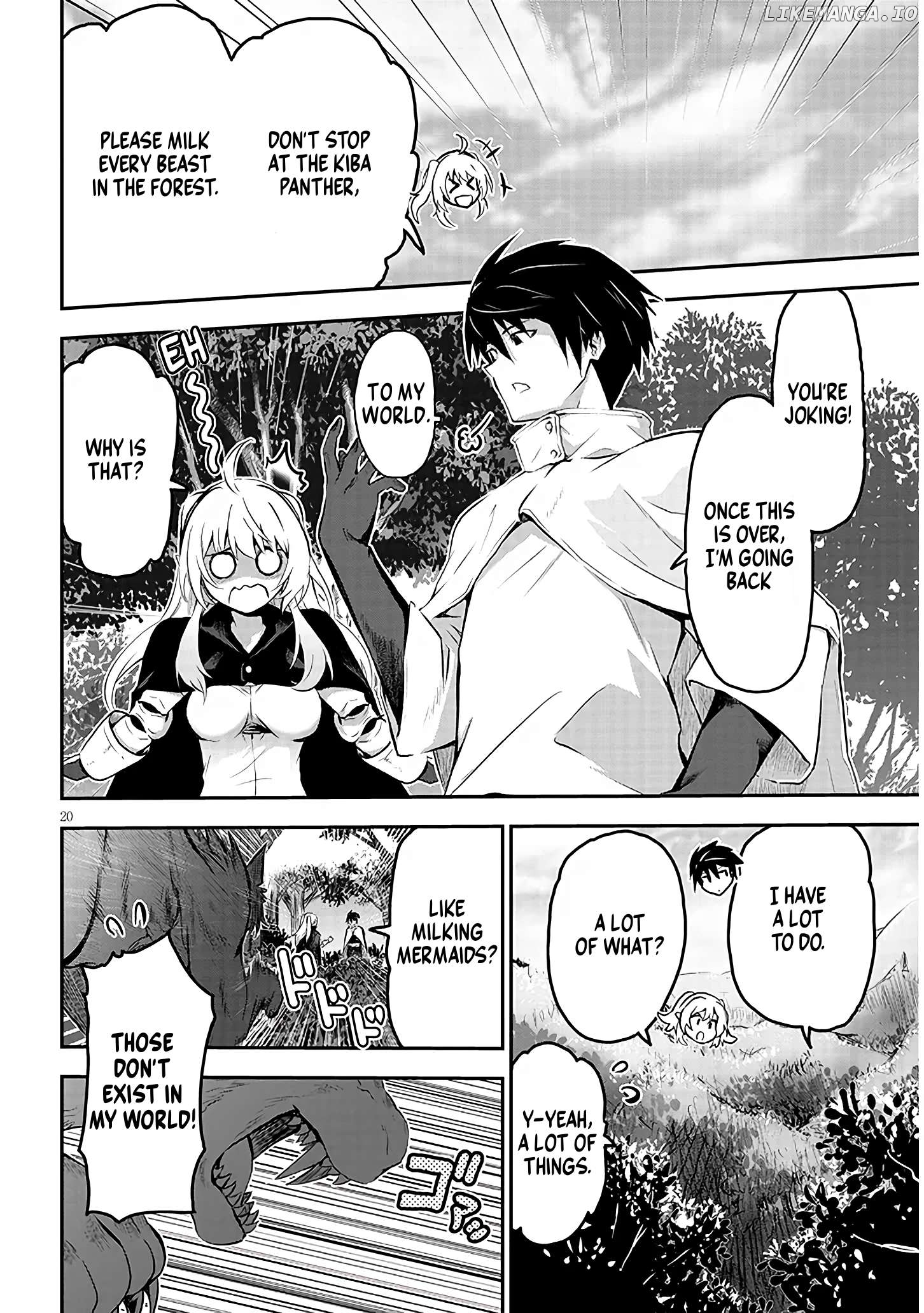 Milk-shibori Hunter no Isekai Sakunyuuki ~Nouka no Saenai Otoko ga Arayuru Shuzoku no Chiku-B o Moteasobi-toriko ni Suru~ Chapter 1.1 - page 20