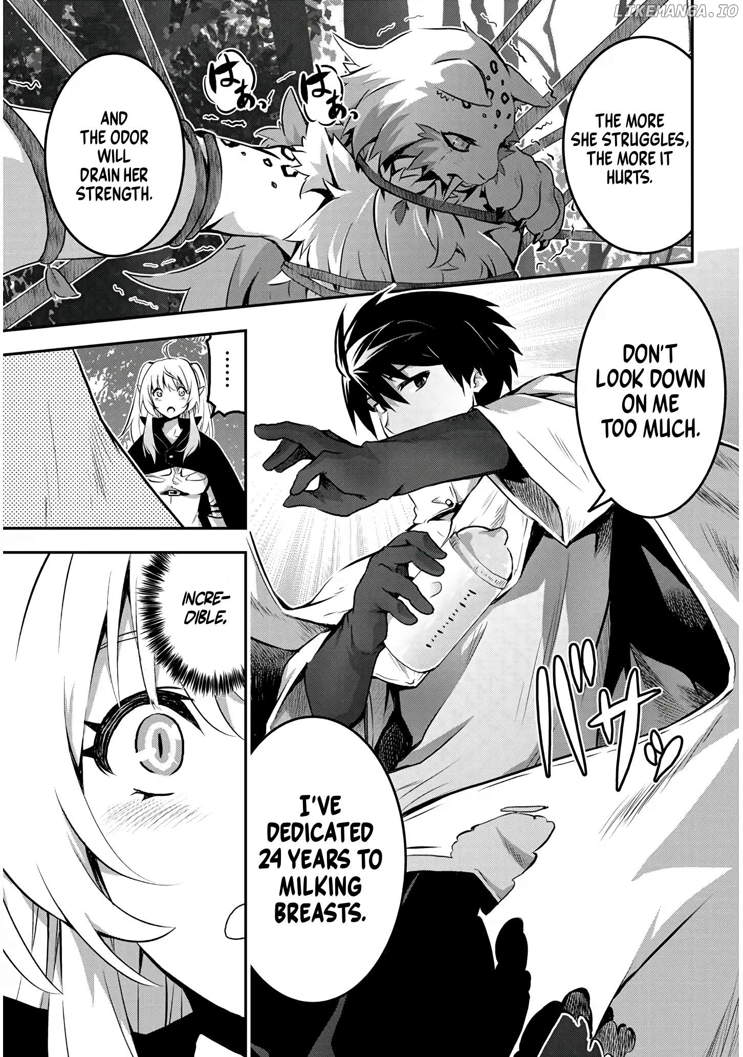 Milk-shibori Hunter no Isekai Sakunyuuki ~Nouka no Saenai Otoko ga Arayuru Shuzoku no Chiku-B o Moteasobi-toriko ni Suru~ Chapter 1.2 - page 13