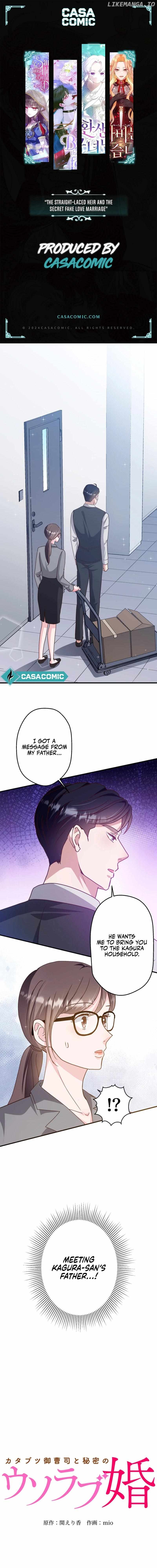 The Straight Laced Heir and the Secret Fake Love Marriage Chapter 10 - page 1