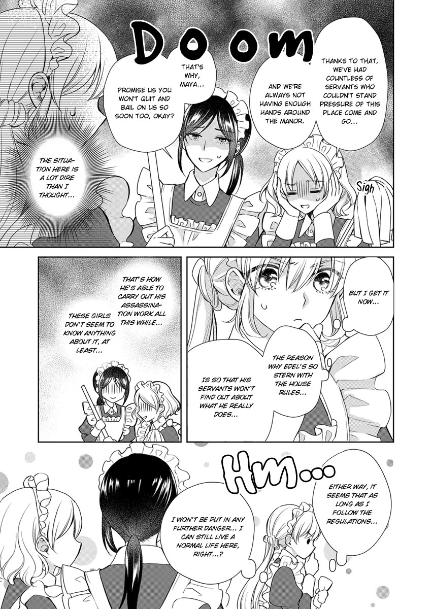 I Reincarnated as the Daughter of an Aristocrat, but Became a Maid for an Assassin Instead: And Apparently I Have a Death Flag Already Chapter 2 - page 11