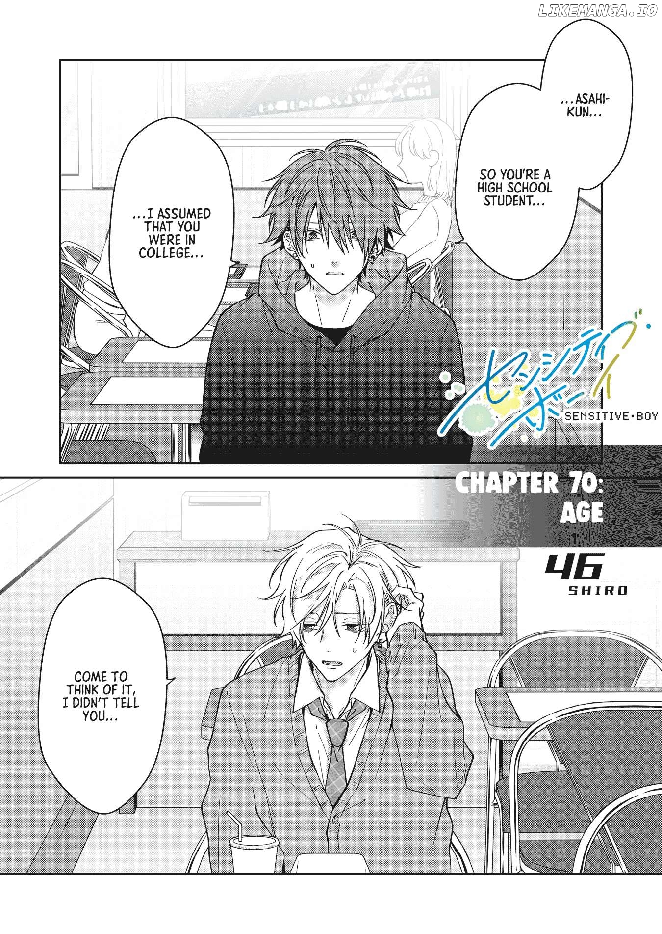 Sensitive Boy Chapter 70 - page 1