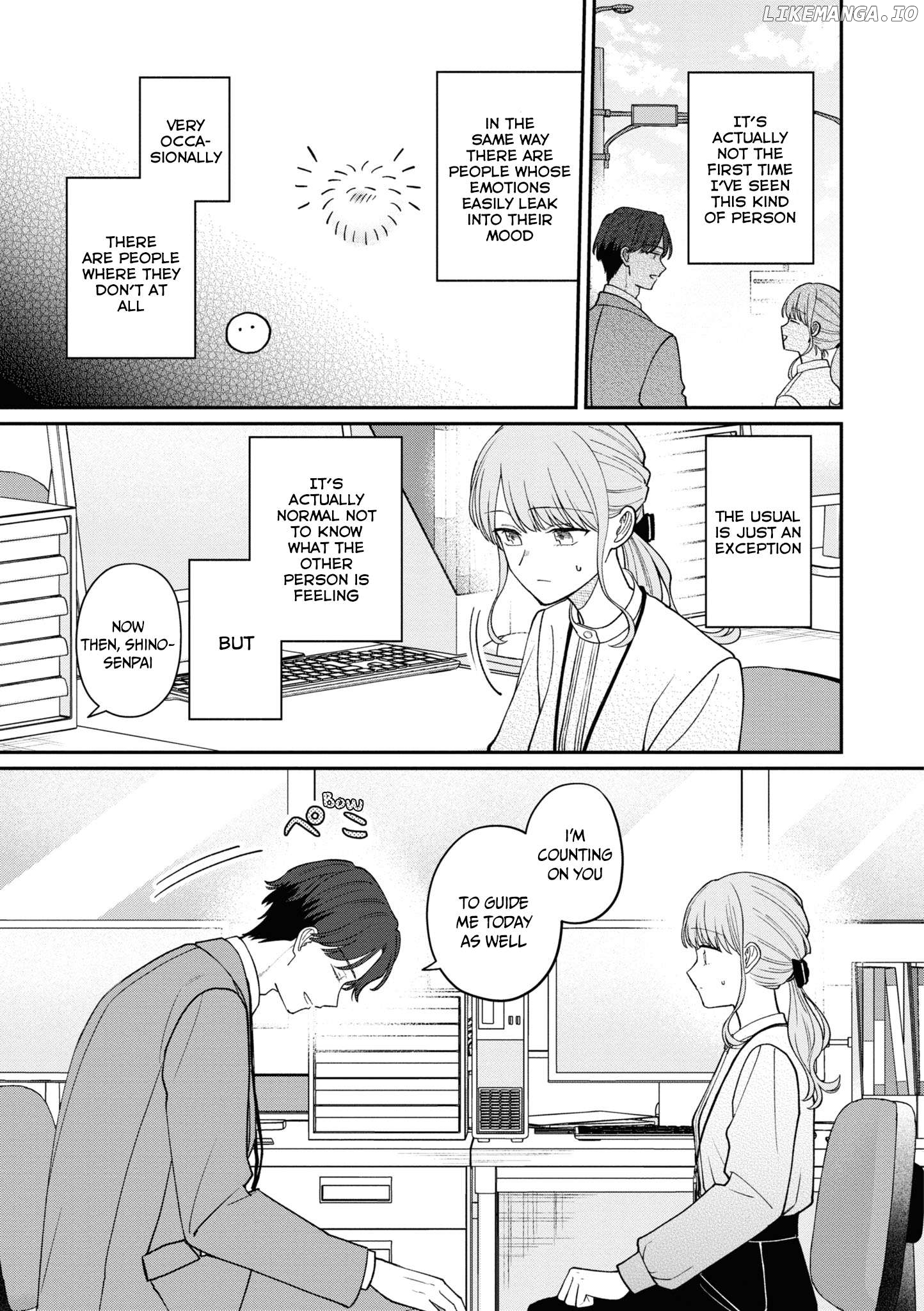 The New-Hire Who Could "Read" Emotions and the Unsociable Senpai Chapter 57 - page 5